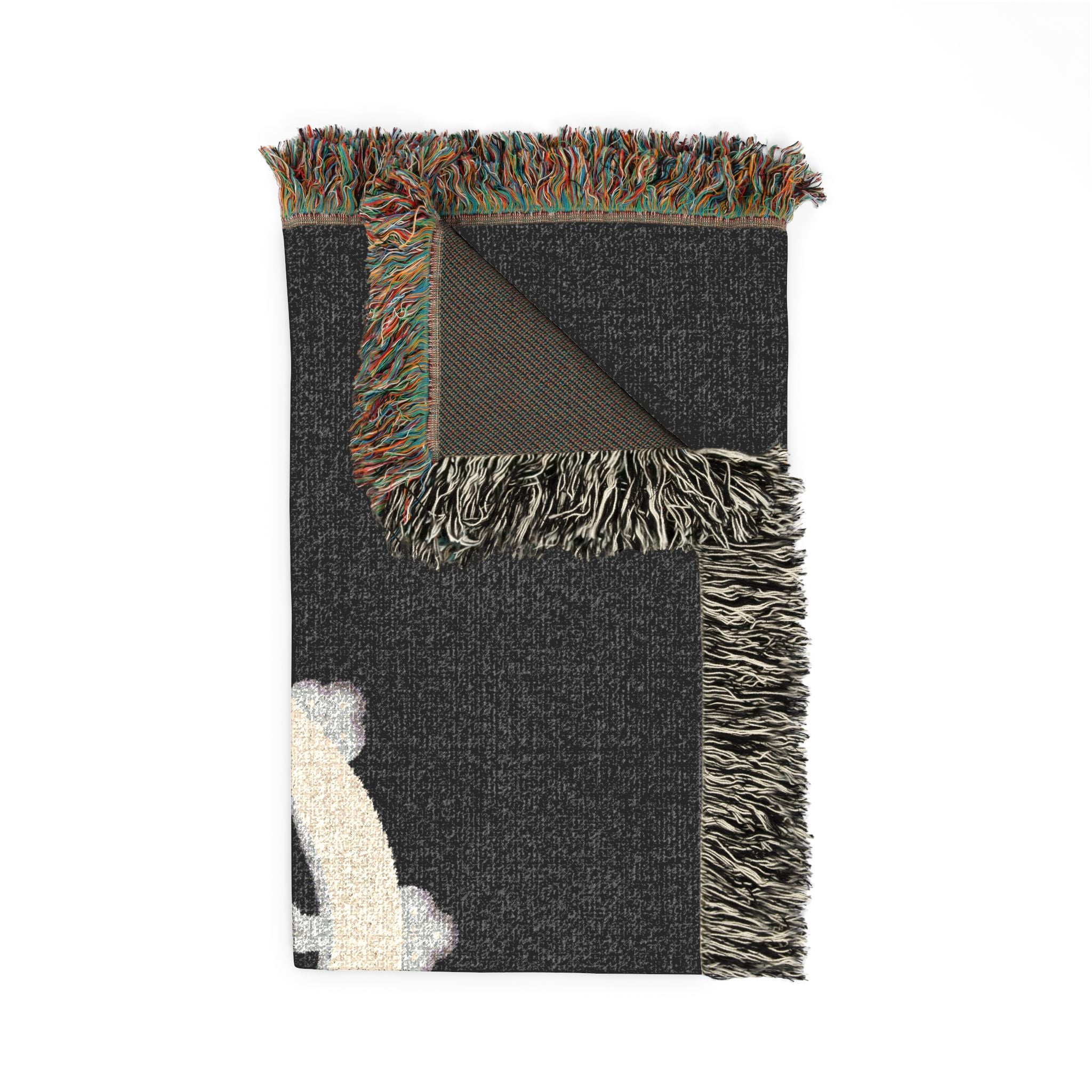 Zen Dharma Wheel Blanket Black