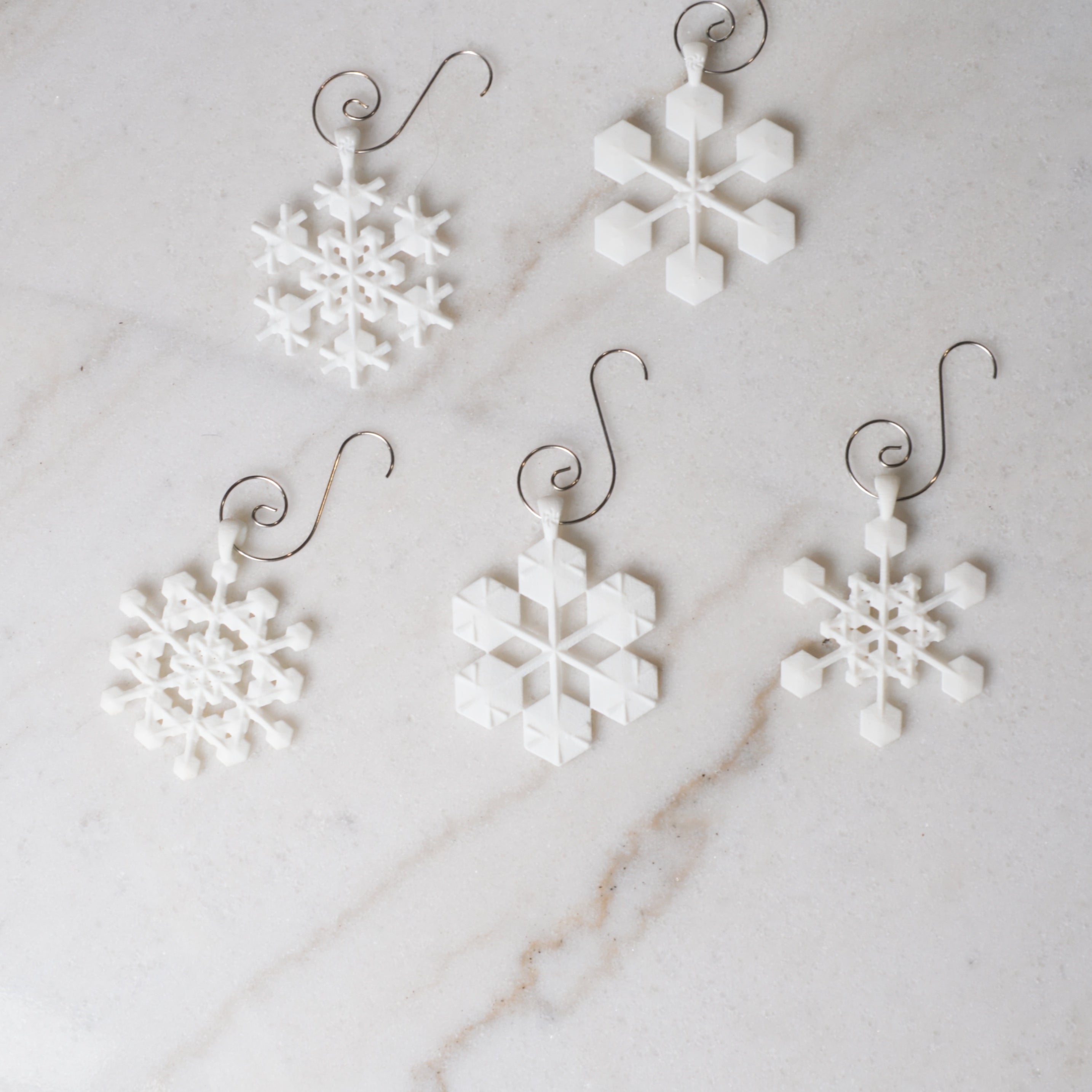 2 inch 3d Printed Snowflake Batch #1