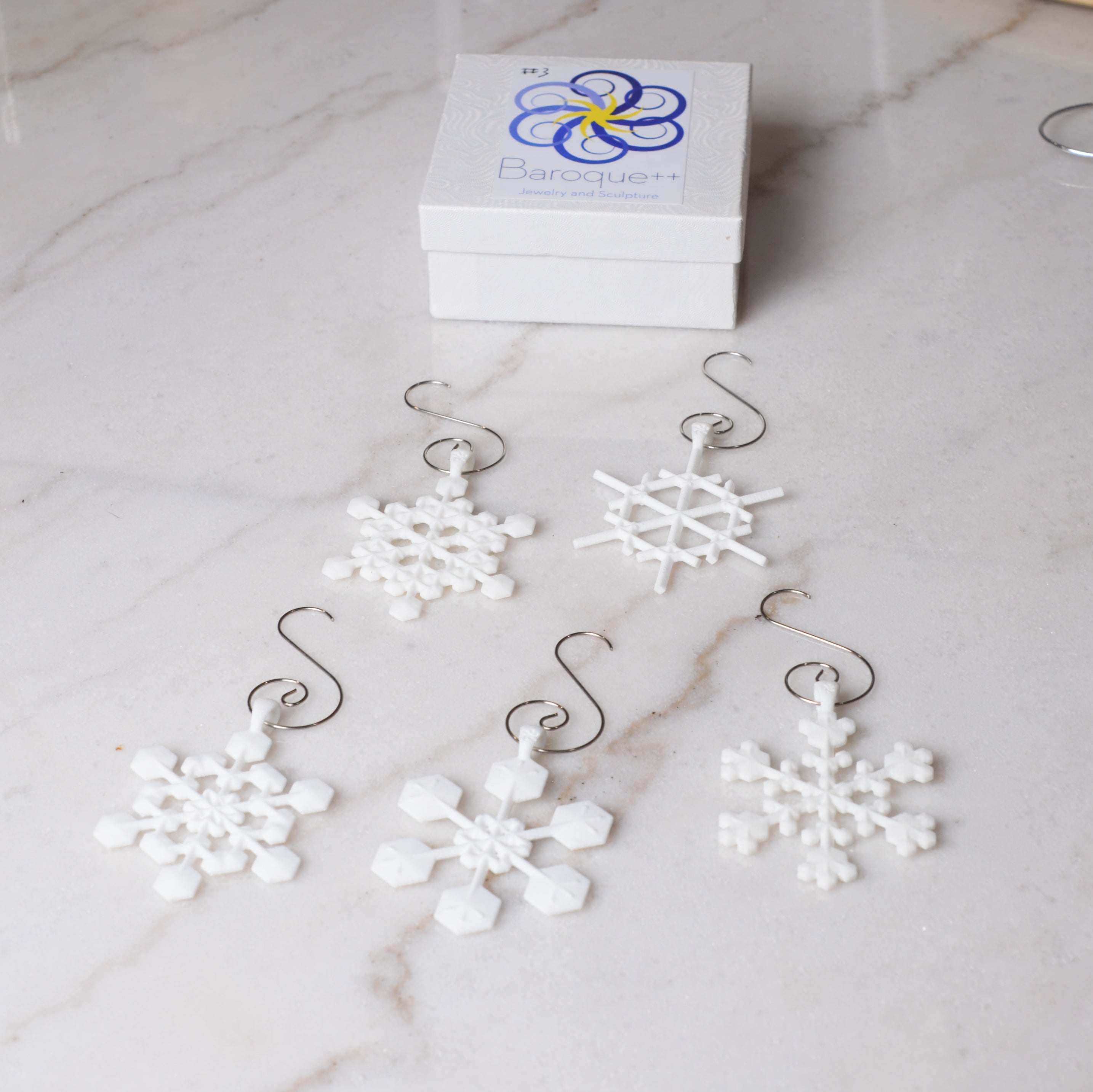 2 inch 3d Printed Snowflake Batch #3