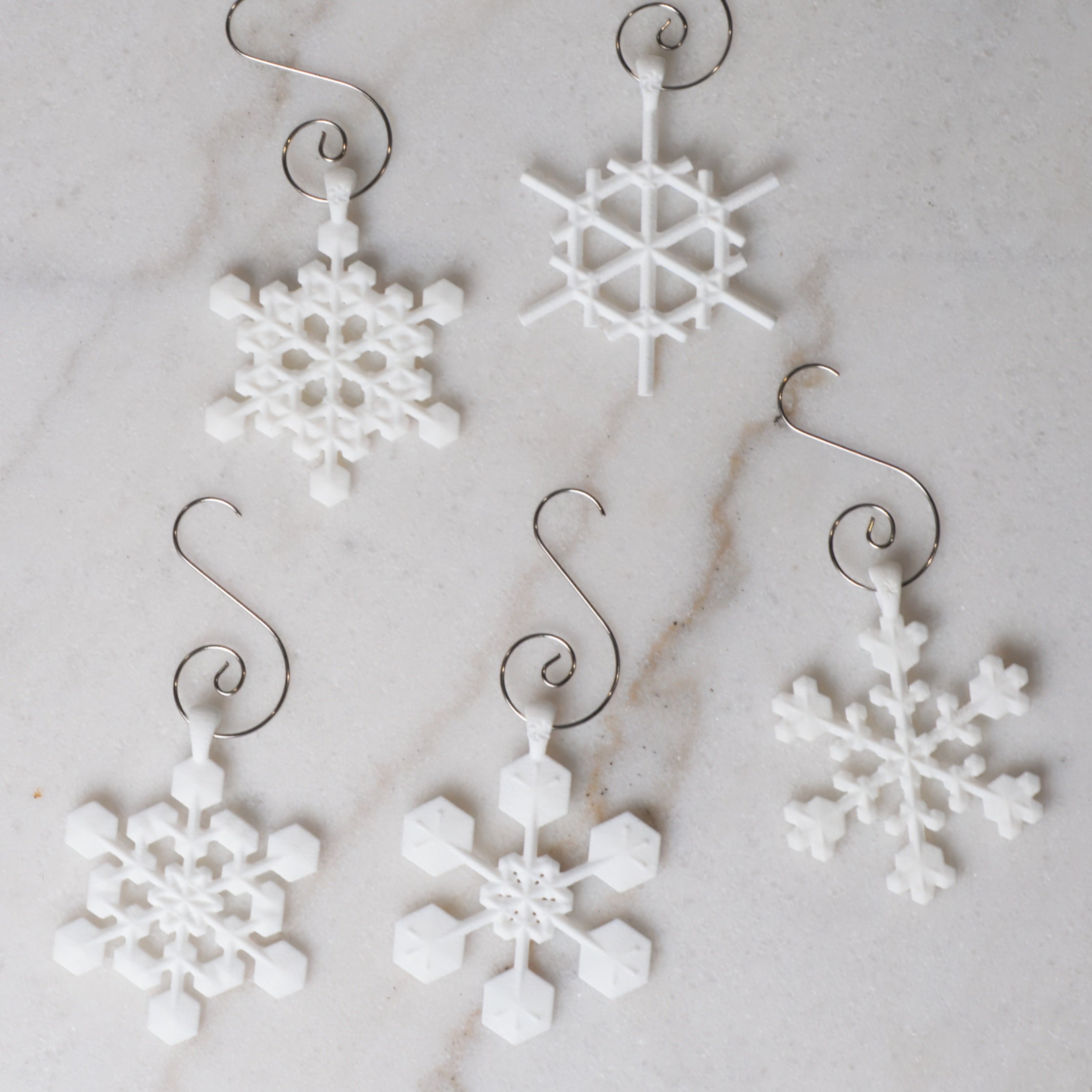 2 inch 3d Printed Snowflake Batch #3