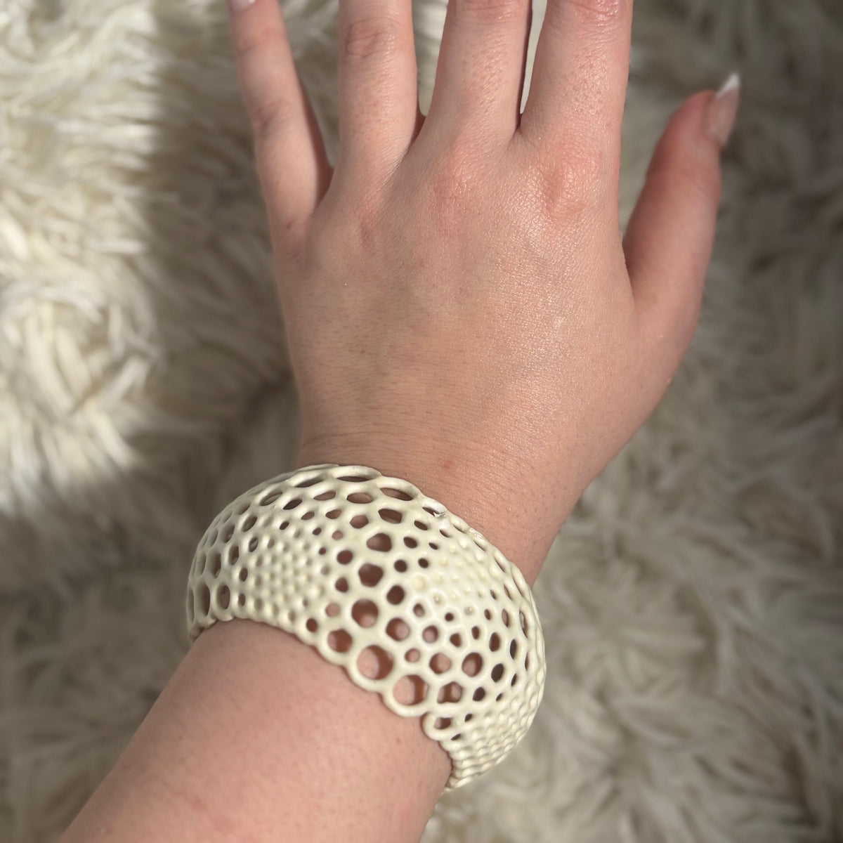 Glow-in-the-dark Foam Bangle, rave jewelry