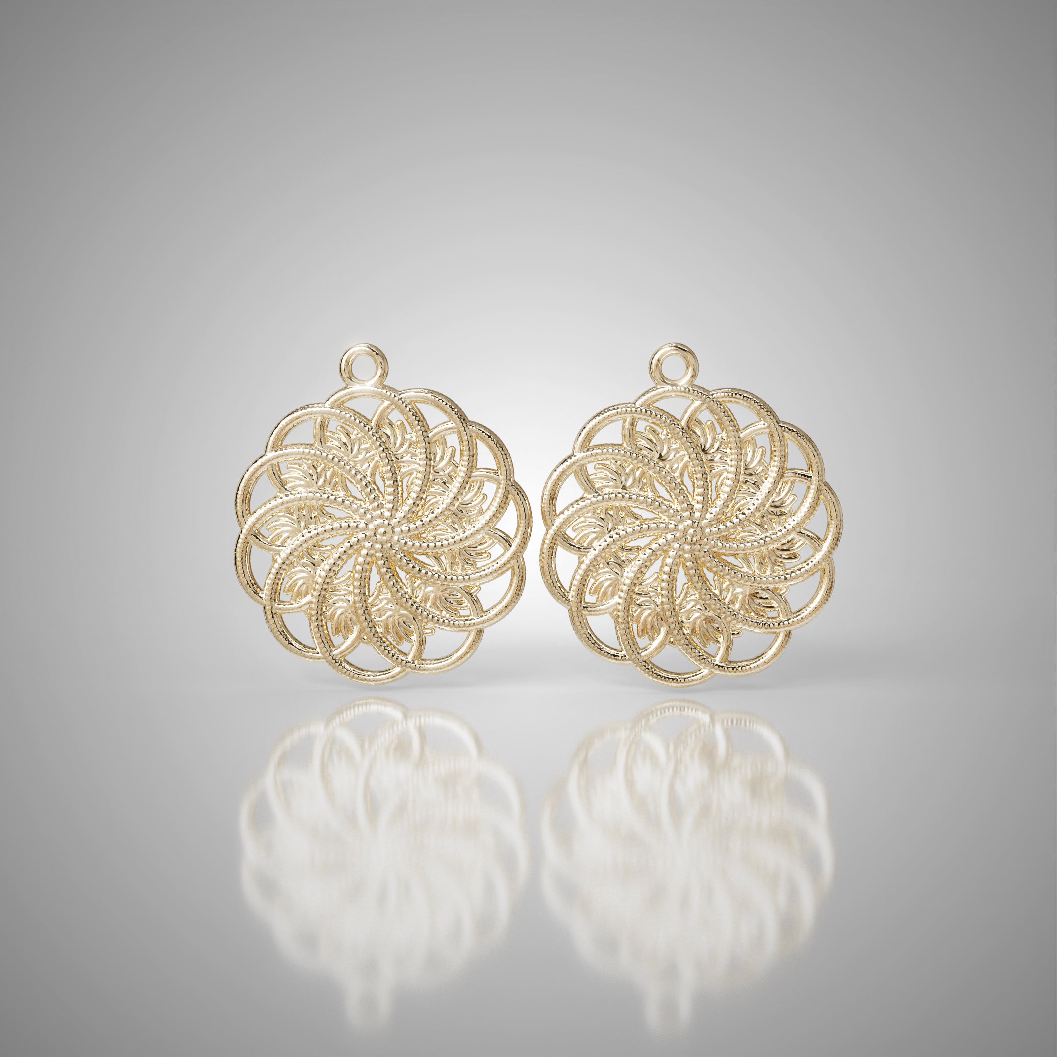 Eleven-Pointed Mandalla Earrings