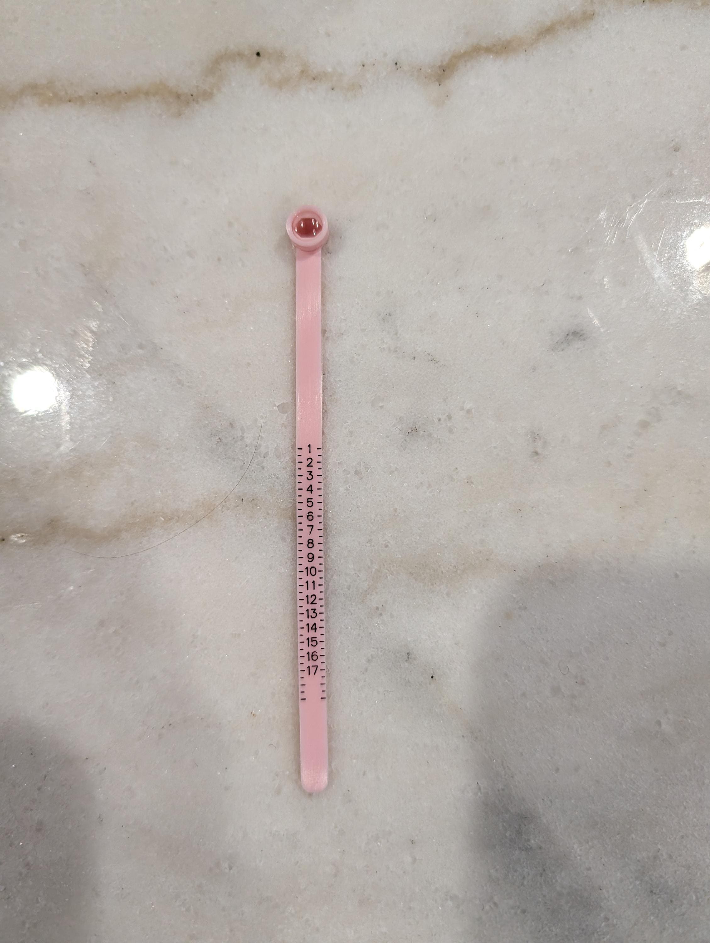 Pink Ring Sizer US Sizes With Magnifying Viewing Window for Engagement and Wedding Rings