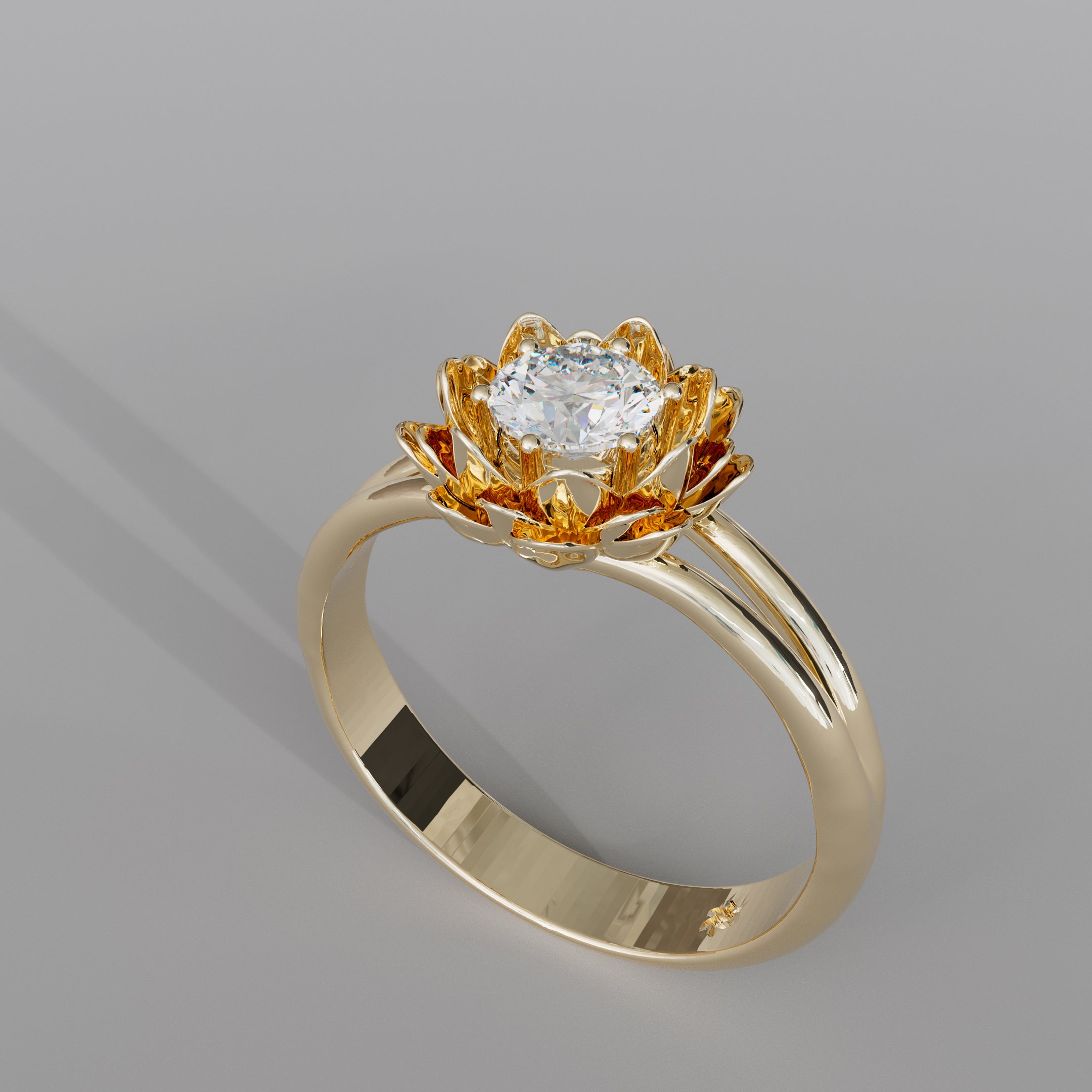 Lotus Ring Gold