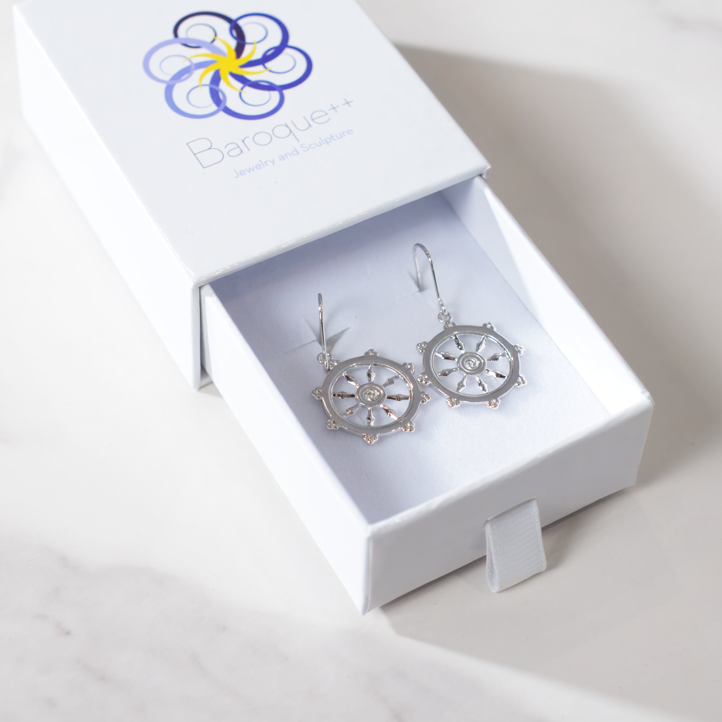 Dharma Wheel Earrings