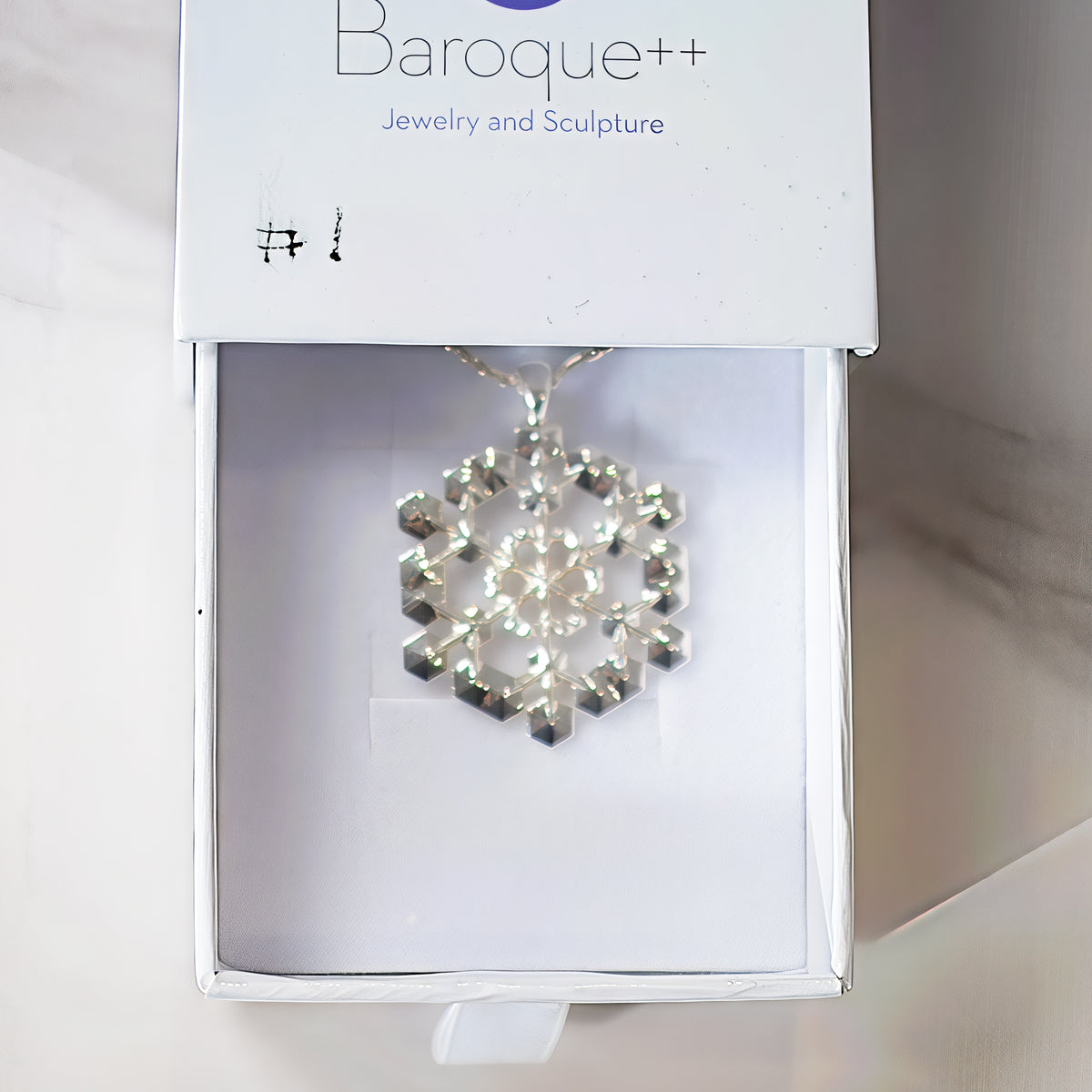 Snowflake Pendant No. 1, a Hanukkah or Christmas gift