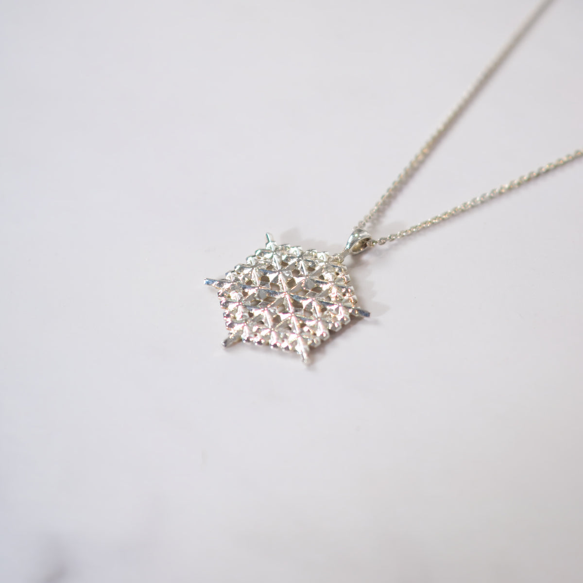 Snowflake Pendant No. 2, a winter jewelry gift