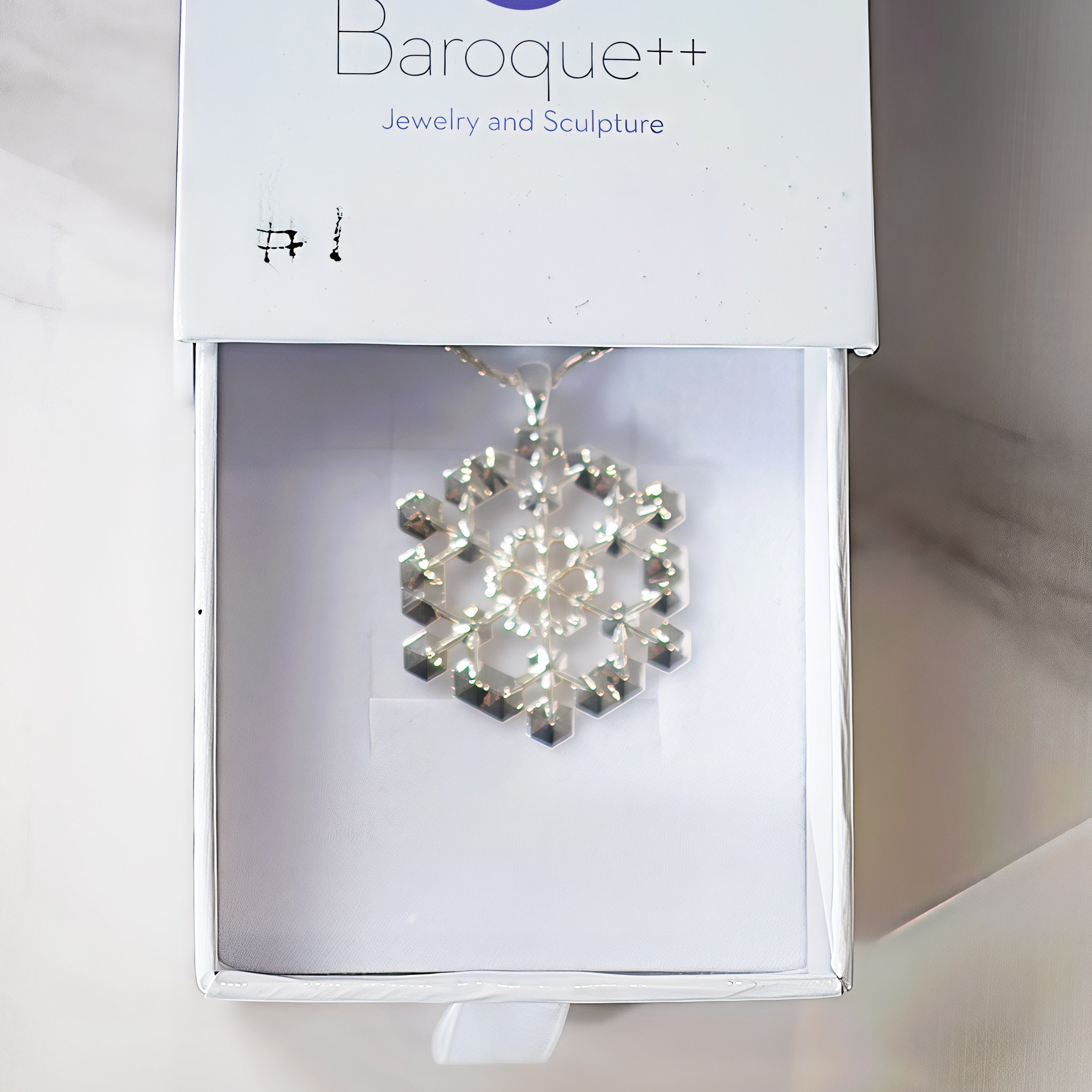 Sterling Silver Snowflake Pendant No. 1
