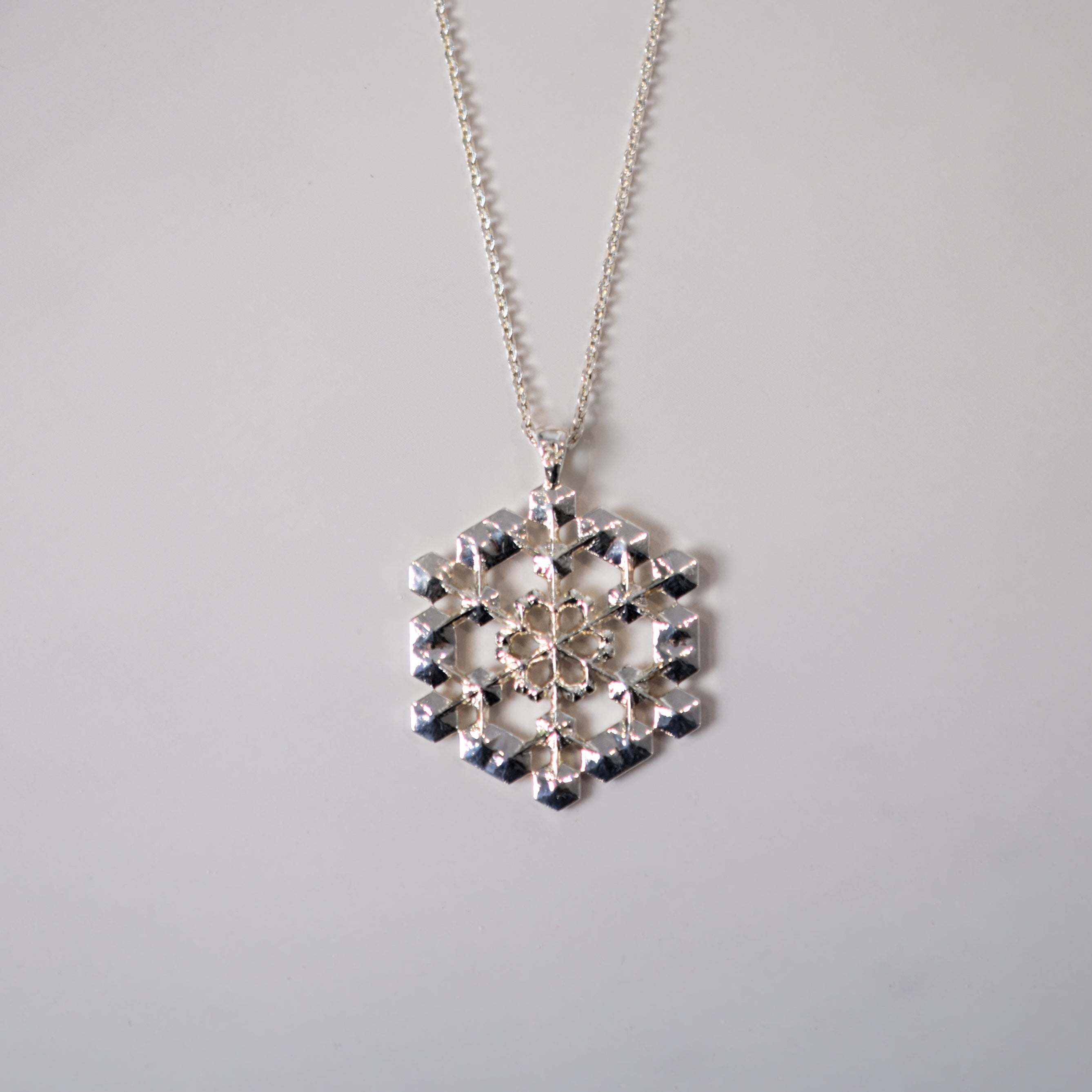 Sterling Silver Snowflake Pendant No. 1