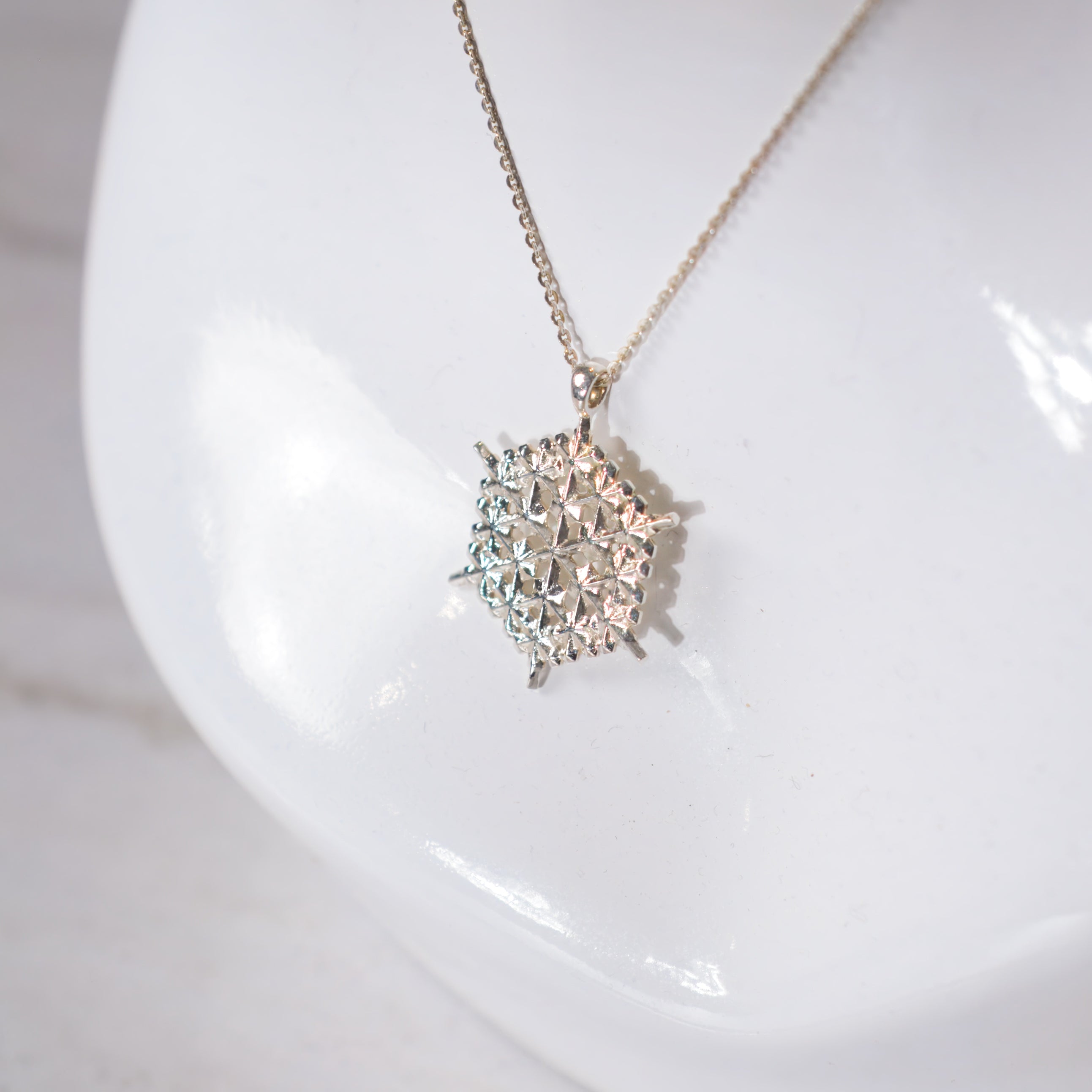 Sterling Silver Snowflake Pendant No. 2
