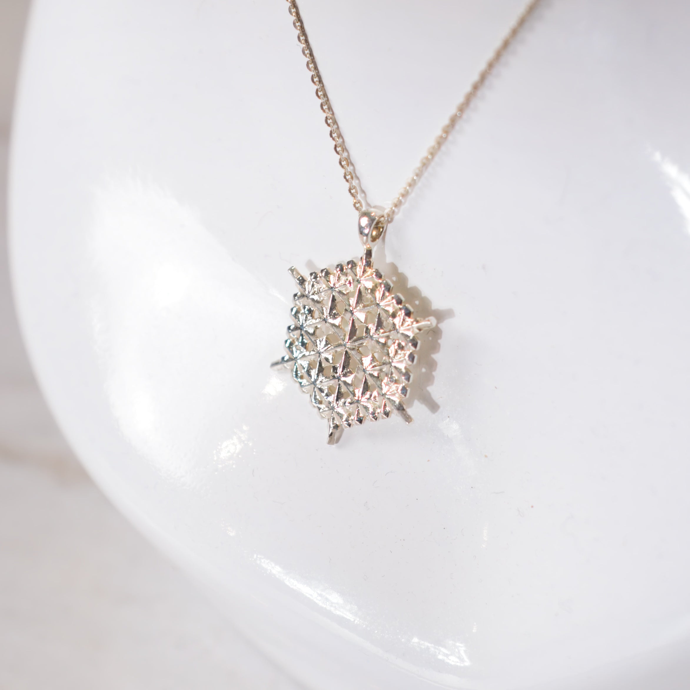Sterling Silver Snowflake Pendant No. 2