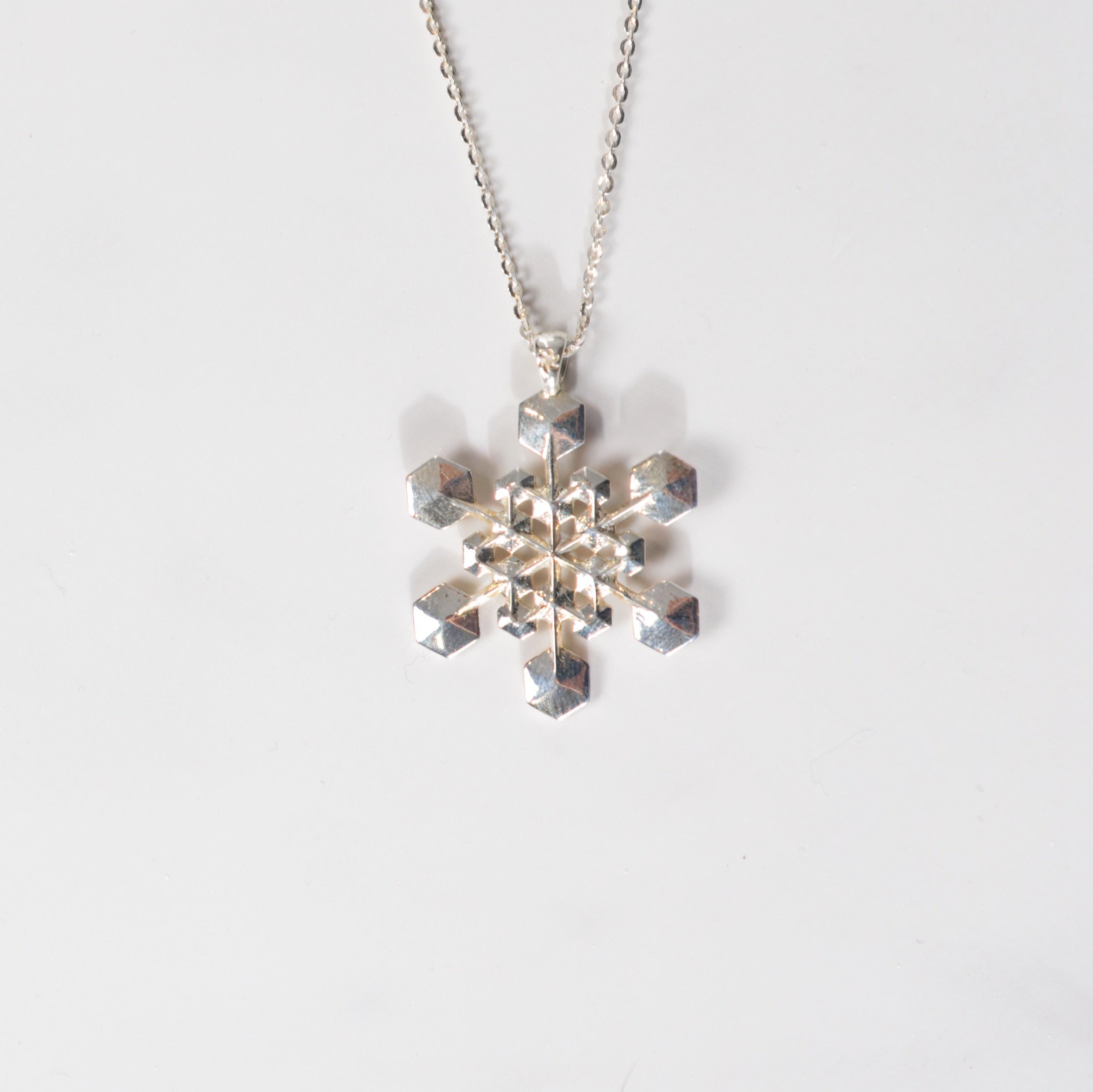 Sterling Silver Snowflake Pendant No. 3