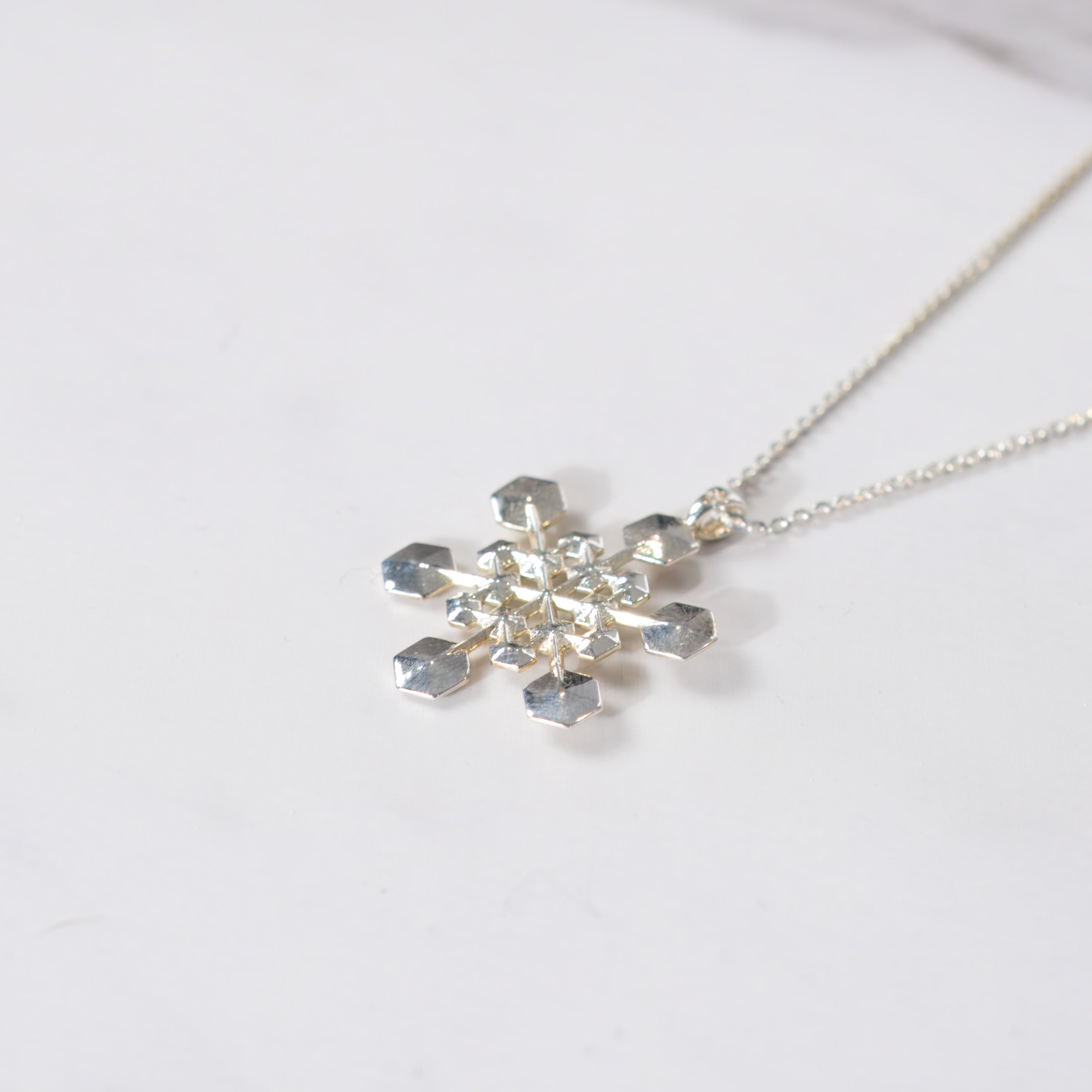 Sterling Silver Snowflake Pendant No. 3
