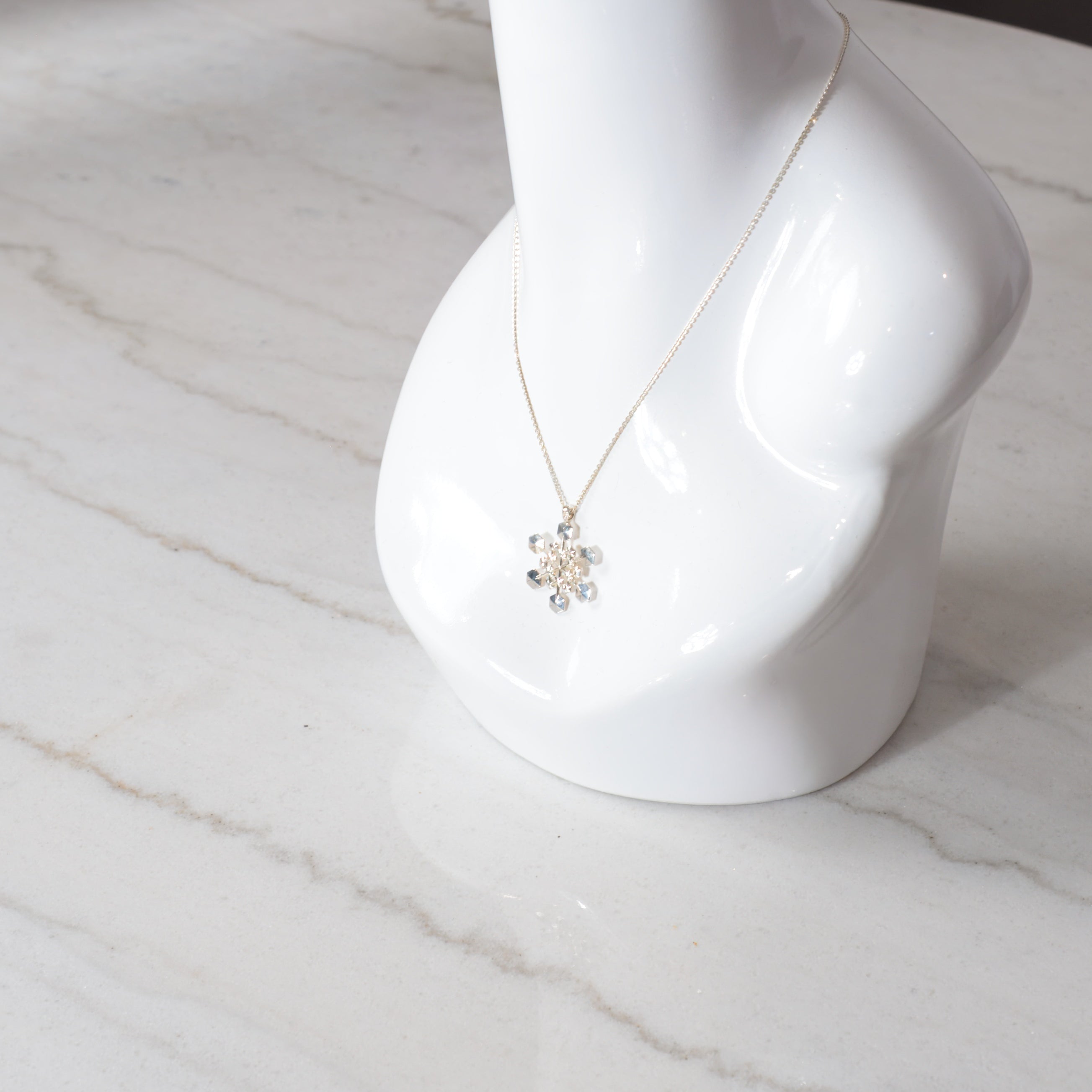 Sterling Silver Snowflake Pendant No. 3