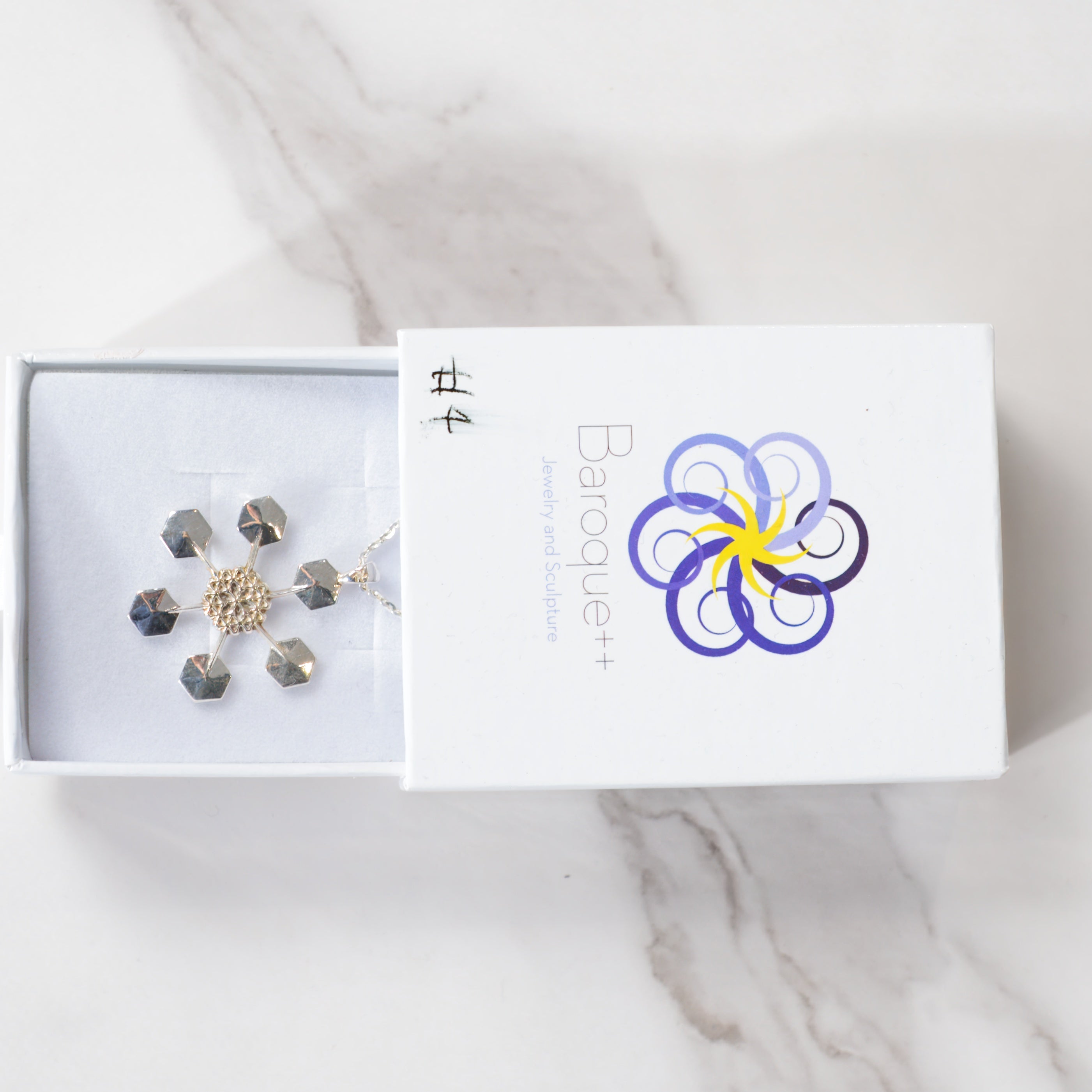 Sterling Silver Snowflake Pendant No. 4