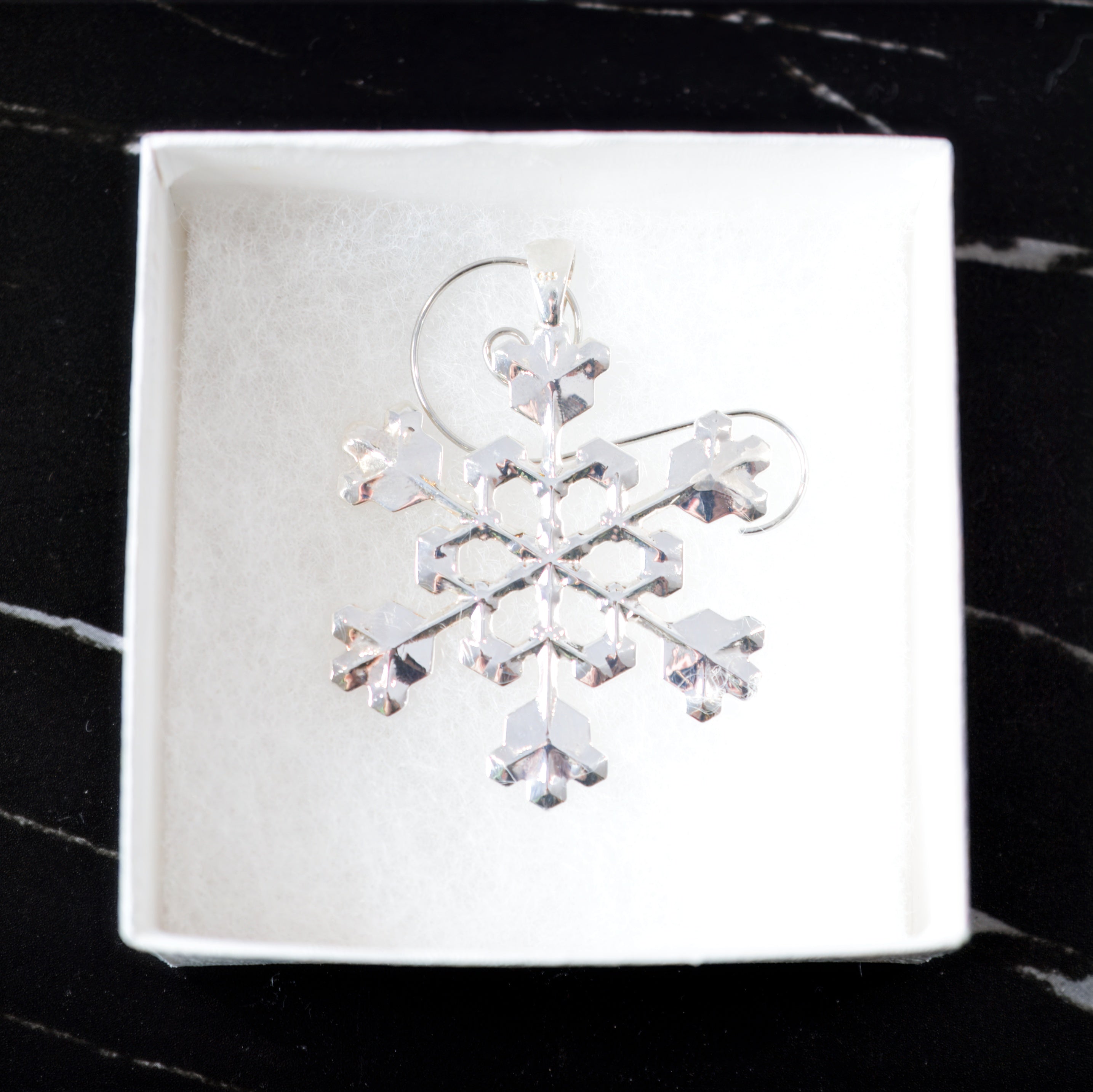 Snowflake Ornament Sterling Silver 2 in. No. 3