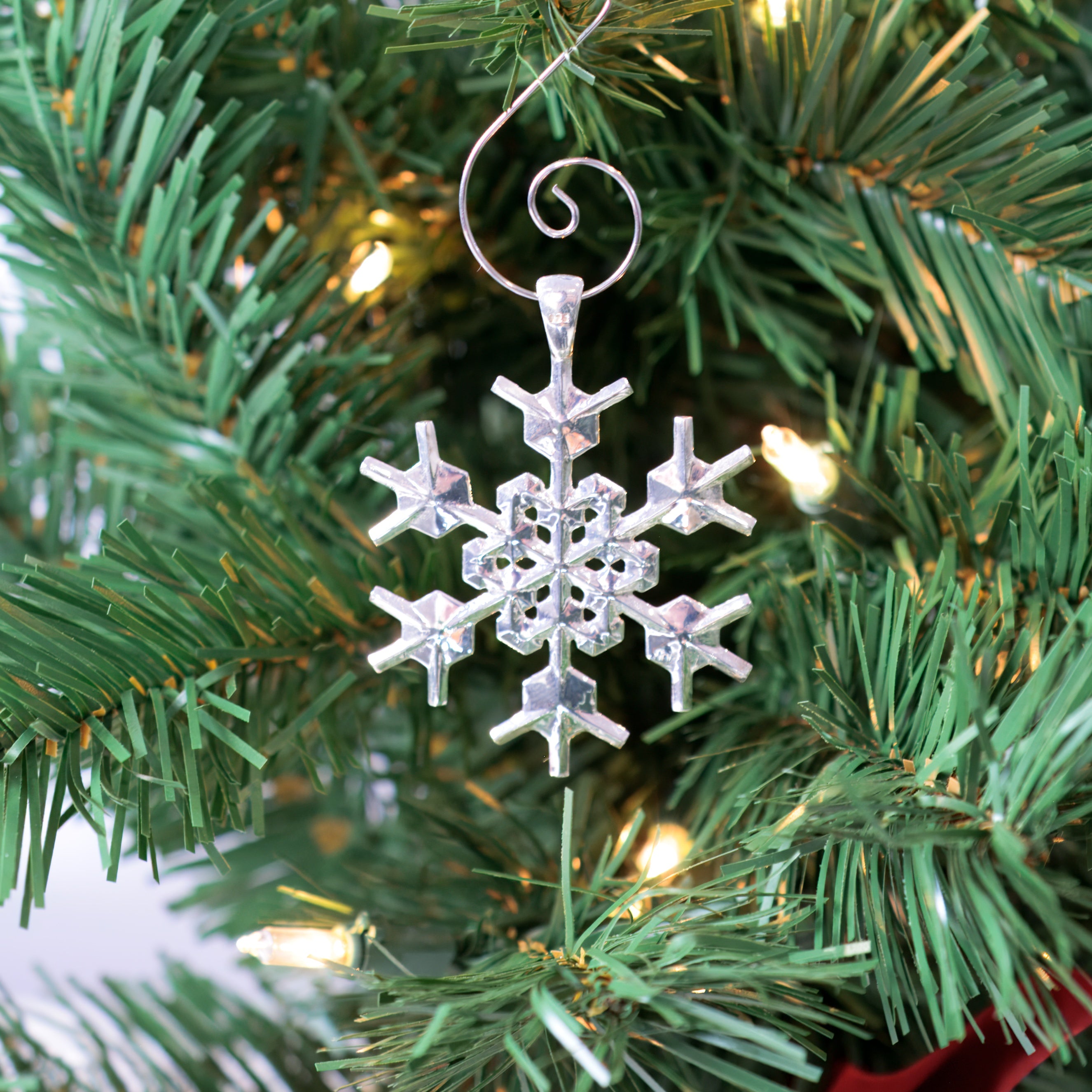 Snowflake Ornament Sterling Silver 2 in. No. 5