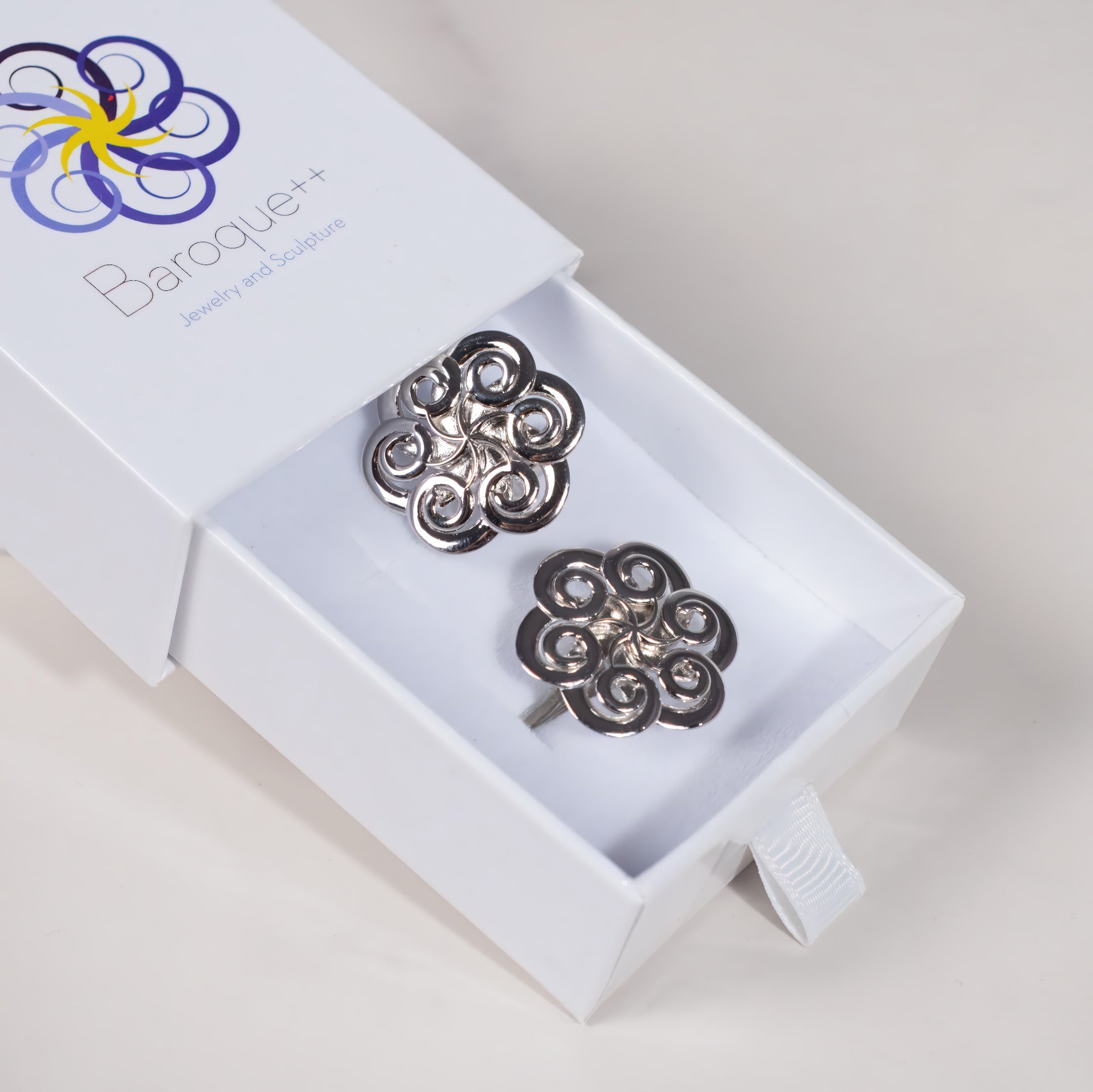 Sterling Silver Baroque++ Cufflinks