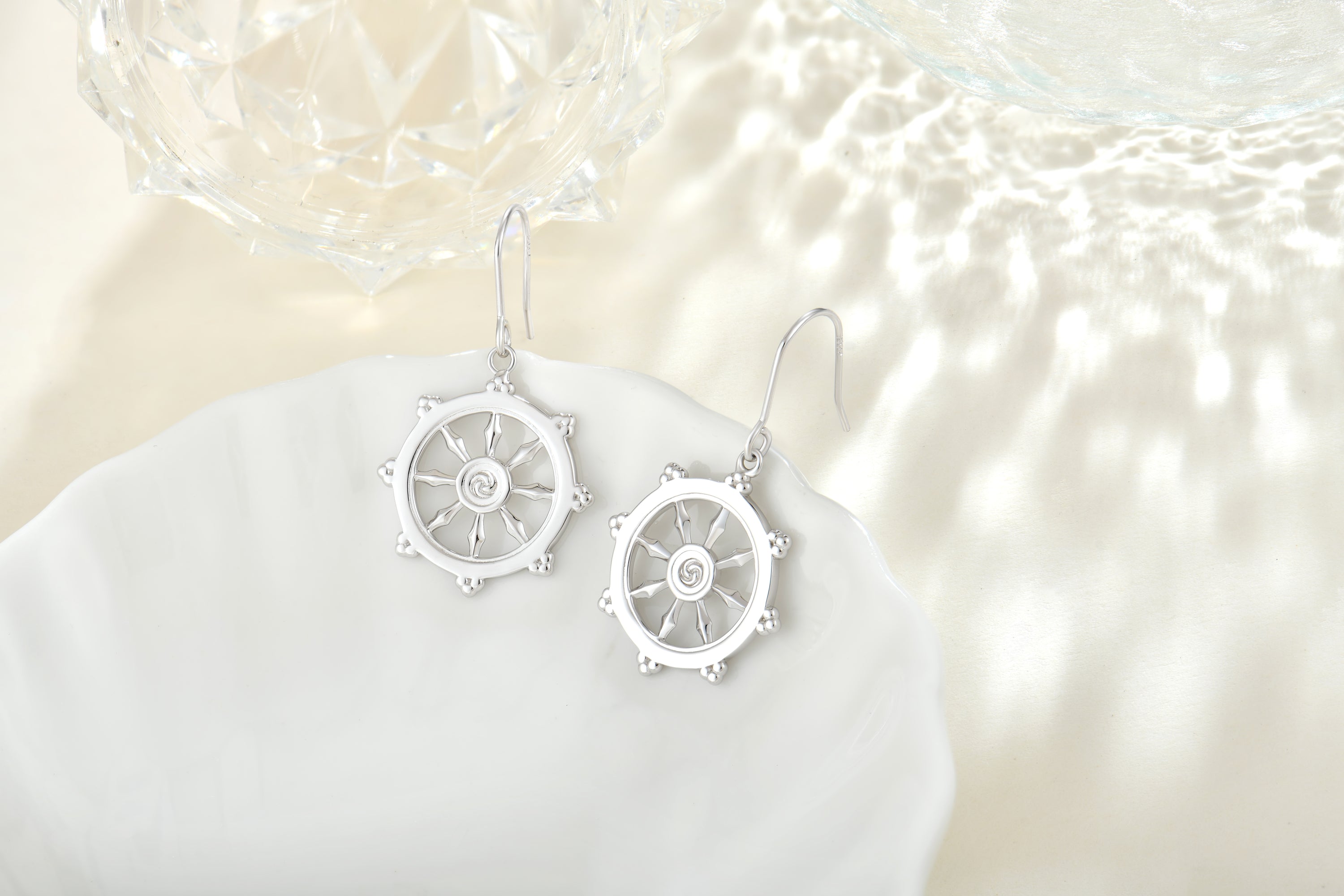 Dharma Wheel Earrings
