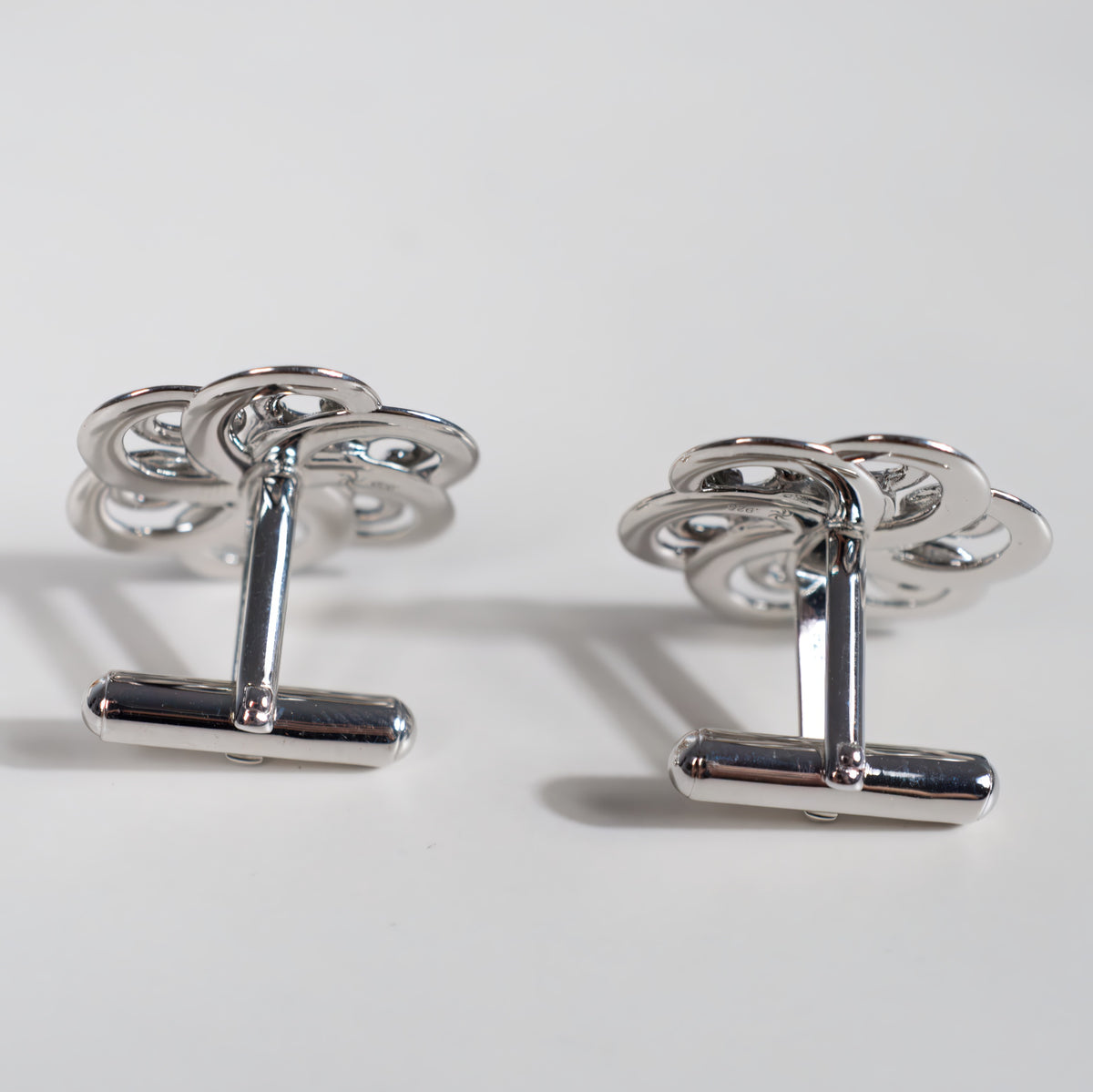 Sterling silver Baroque++ cufflinks, alternate view