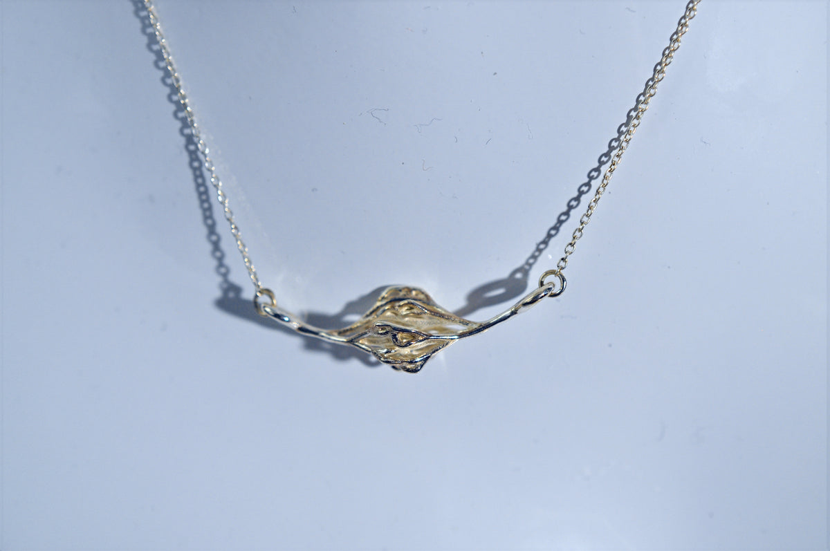Confluence capillary pendant in sterling silver, alternate view