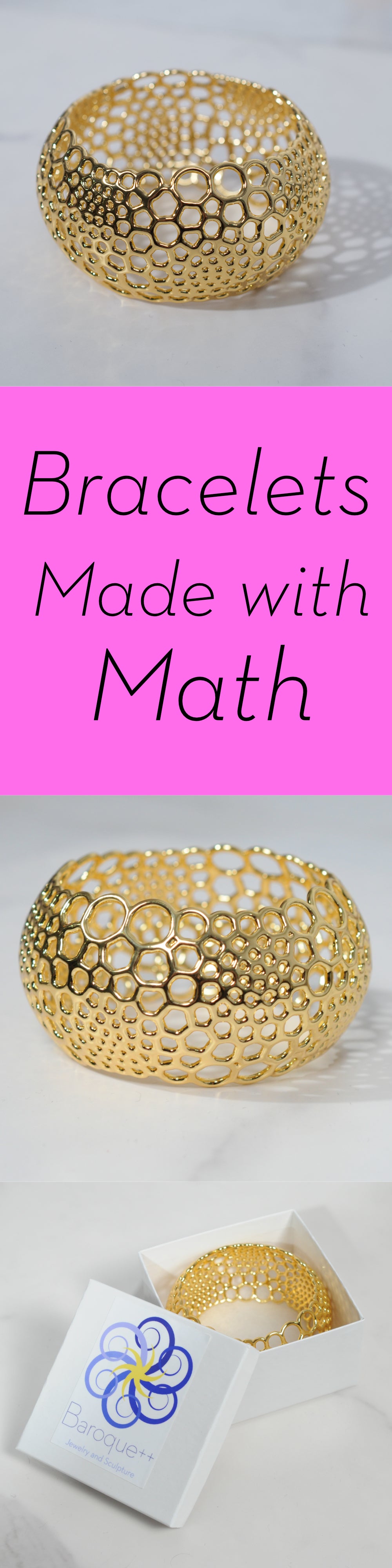 Foam Bangle, a textured bubble bracelet