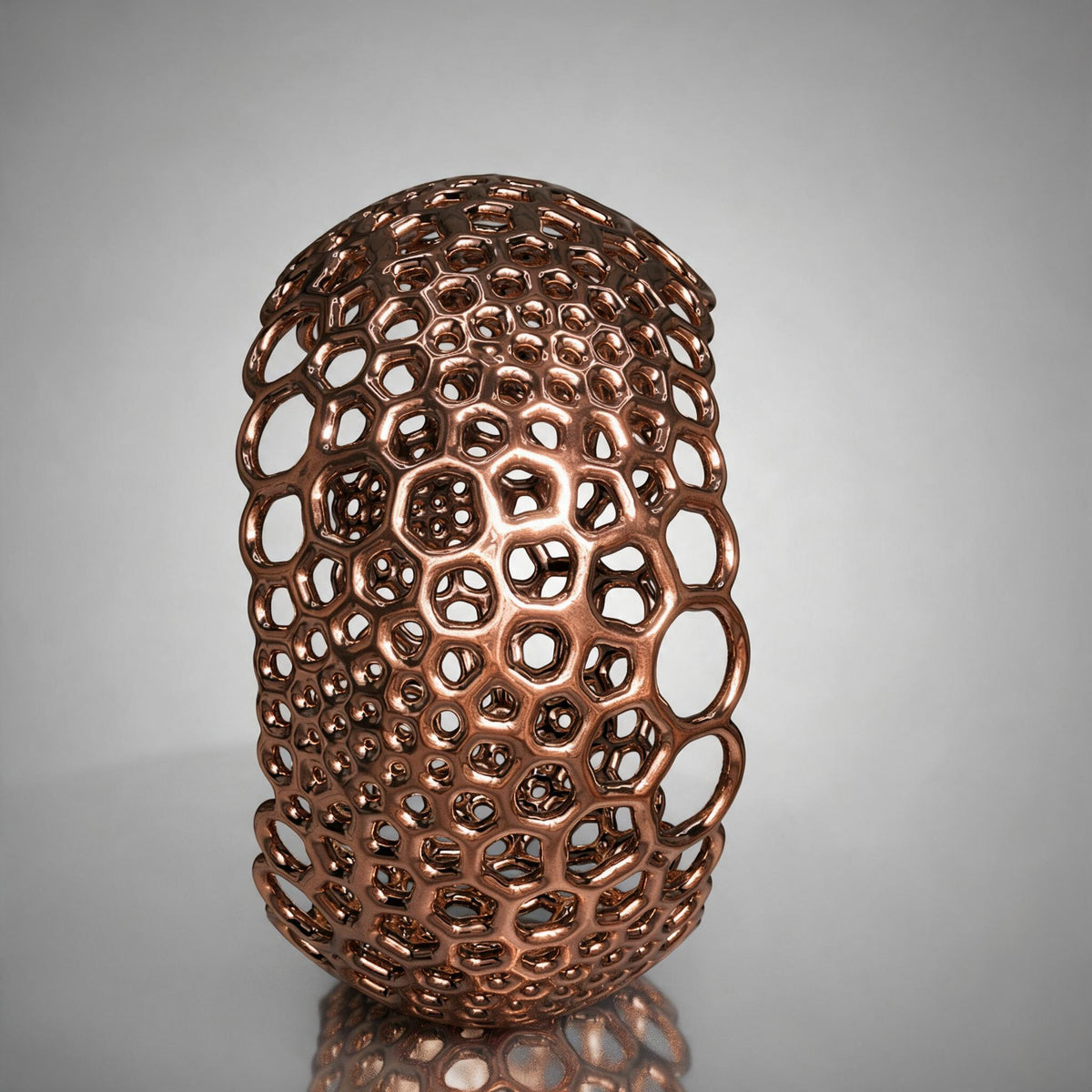 Foam Bangle in bronze with soap-bubble openings