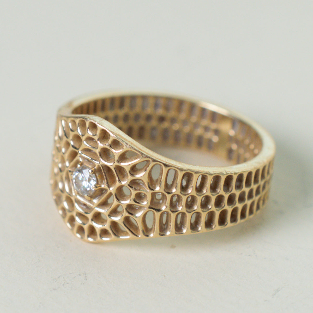 Hive Honeycomb Ring for men or women