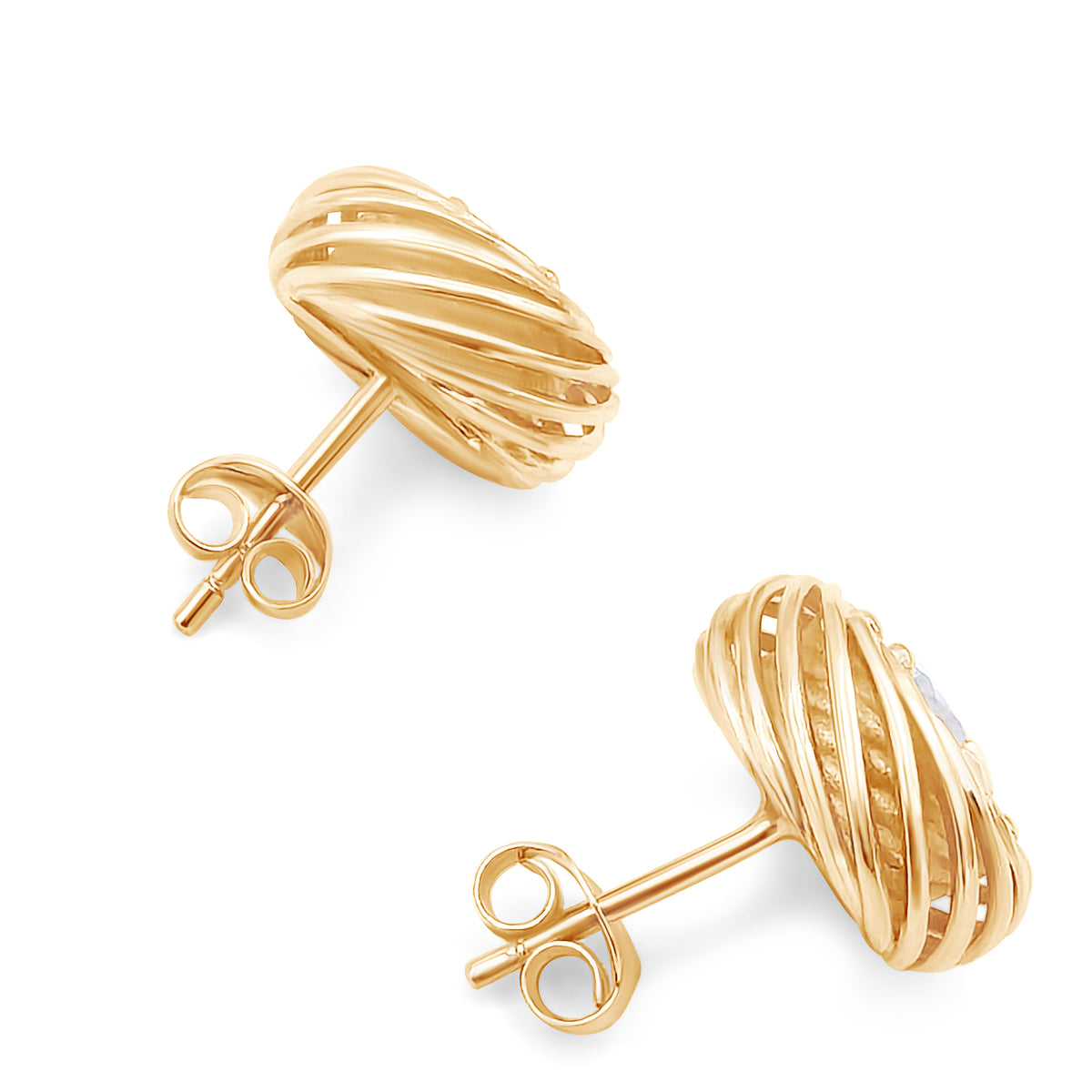 Orbit diamond hoop earrings, alternate view