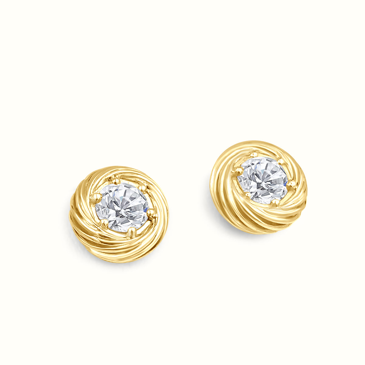 Orbit Diamond Earrings, space-inspired hoops with man-made diamonds