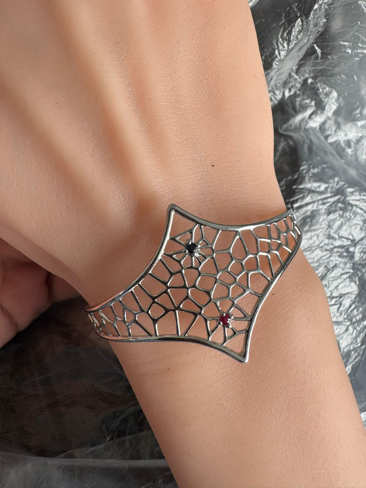 Parallax Gemstone Cuff, another view