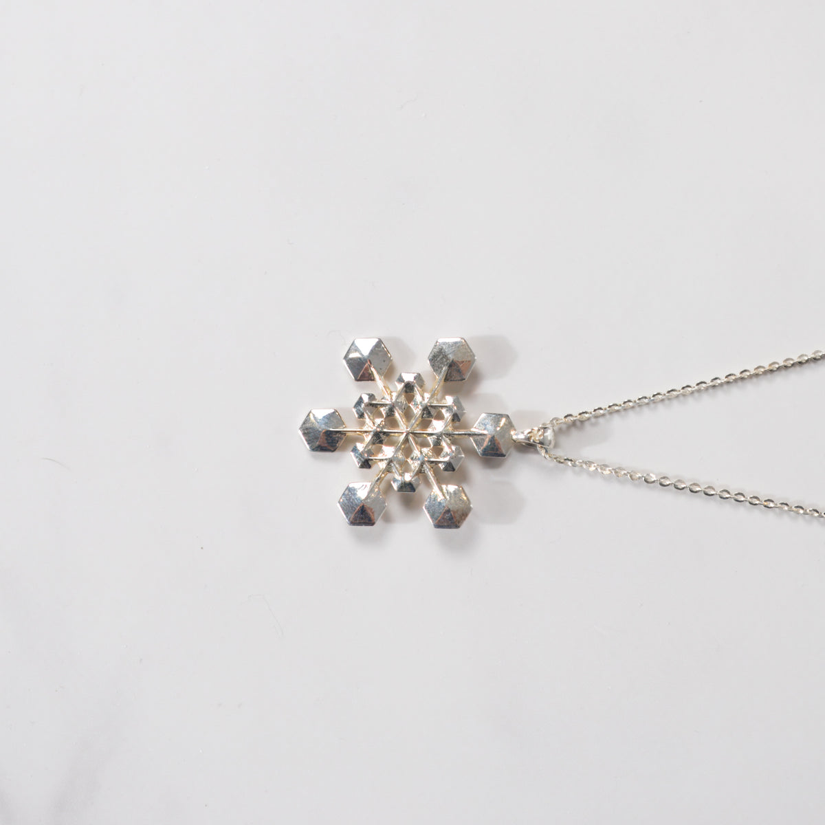 Silver snowflake pendant No. 3, a secular holiday gift