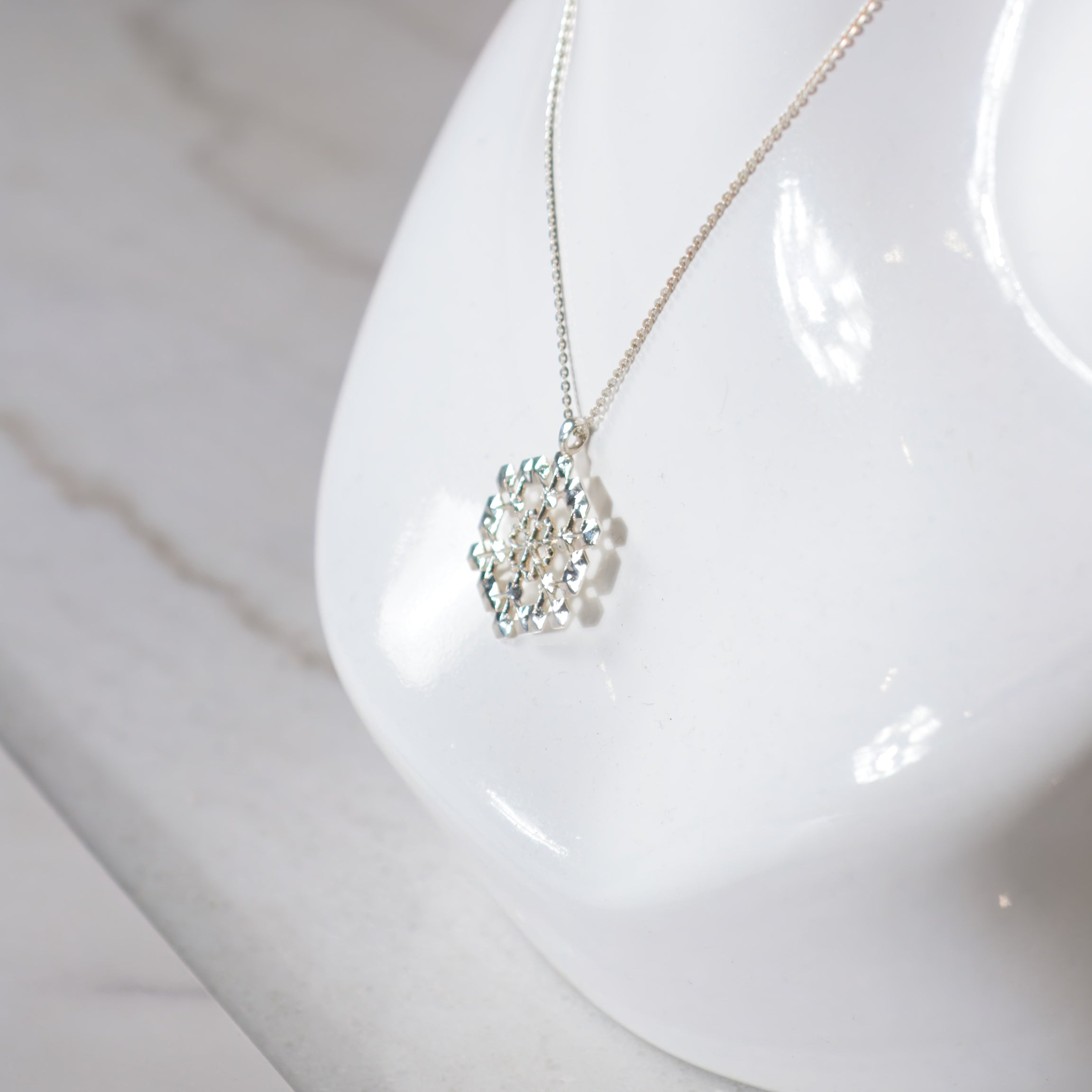 Sterling Silver Snowflake Pendant No. 1