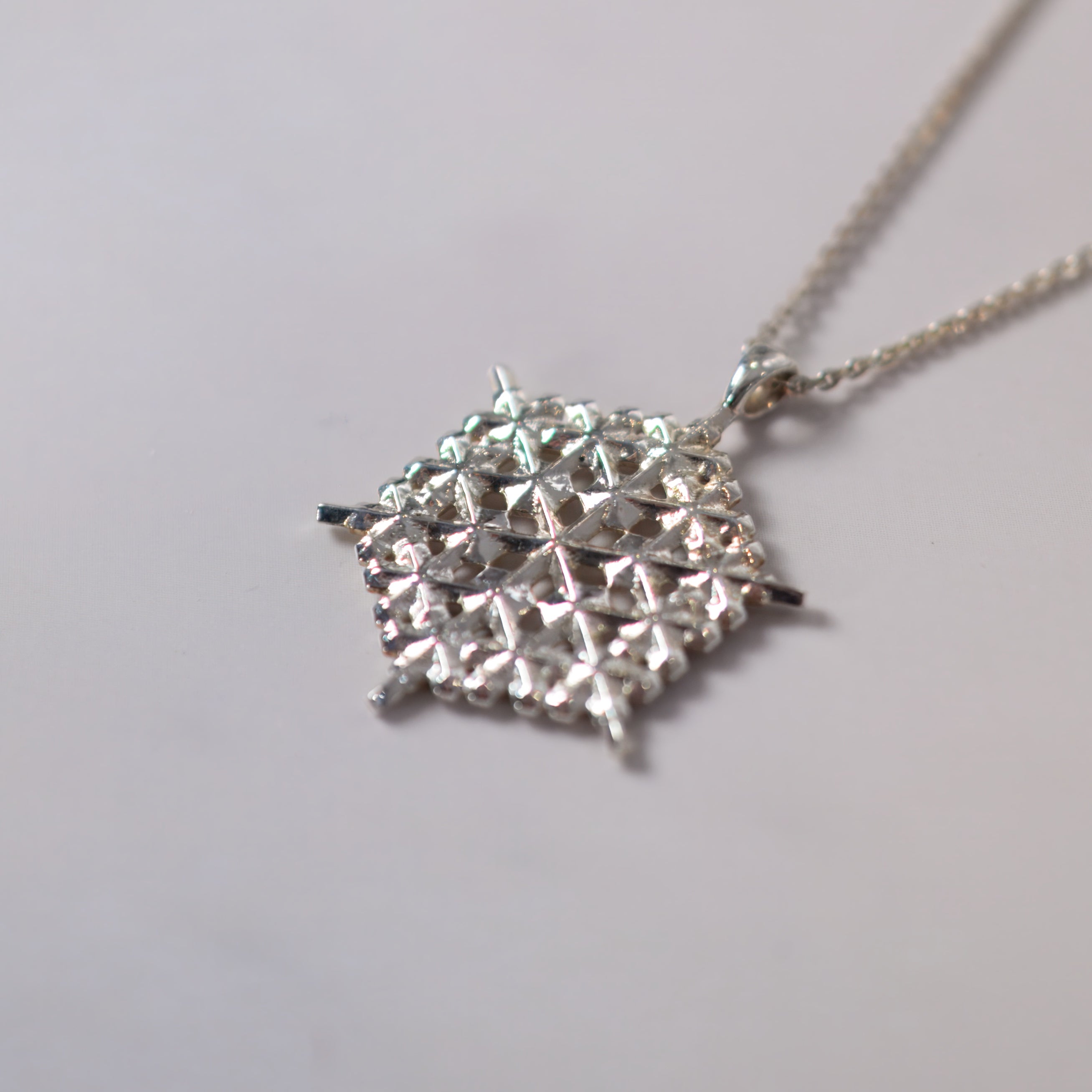 Sterling Silver Snowflake Pendant No. 2