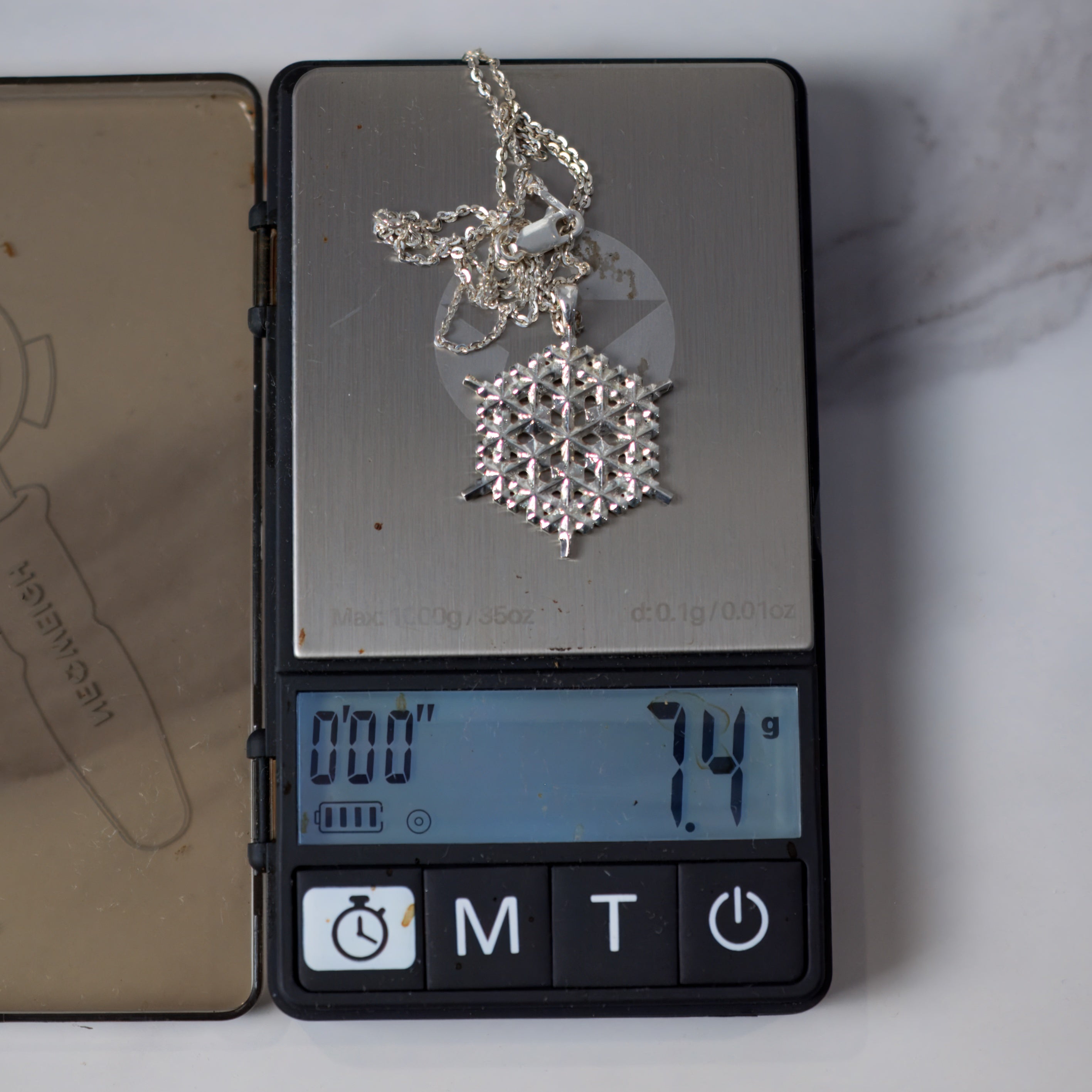 Sterling Silver Snowflake Pendant No. 2