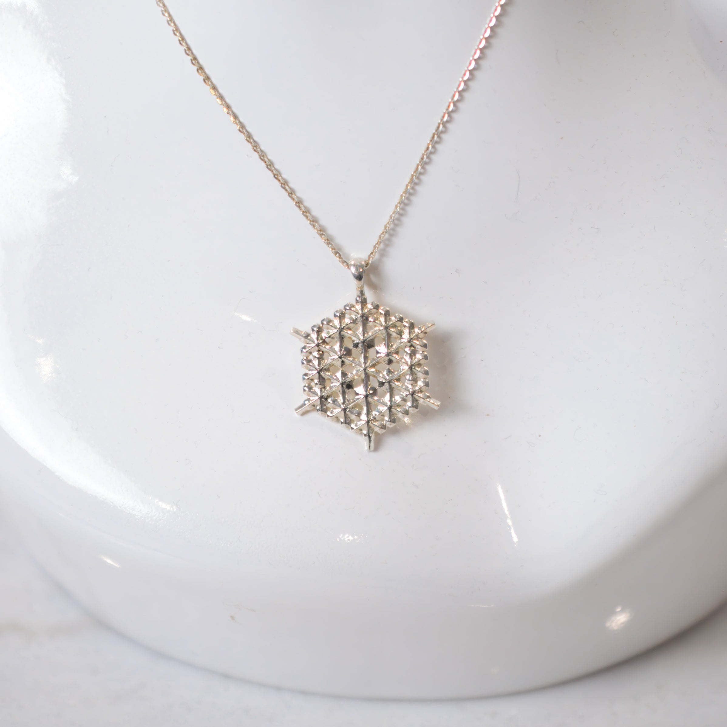 Sterling Silver Snowflake Pendant No. 2