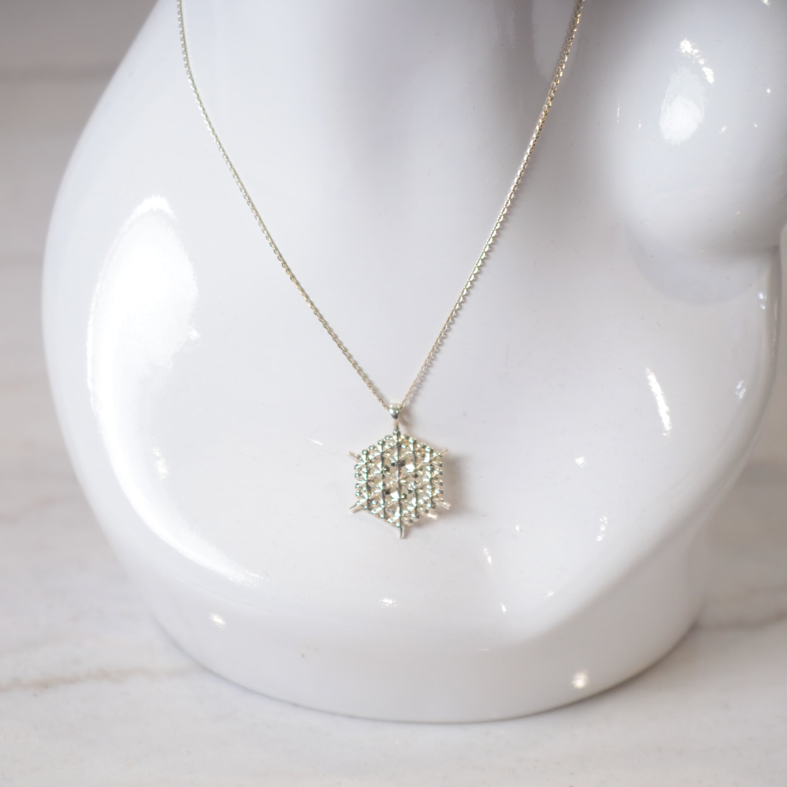 Sterling Silver Snowflake Pendant No. 2