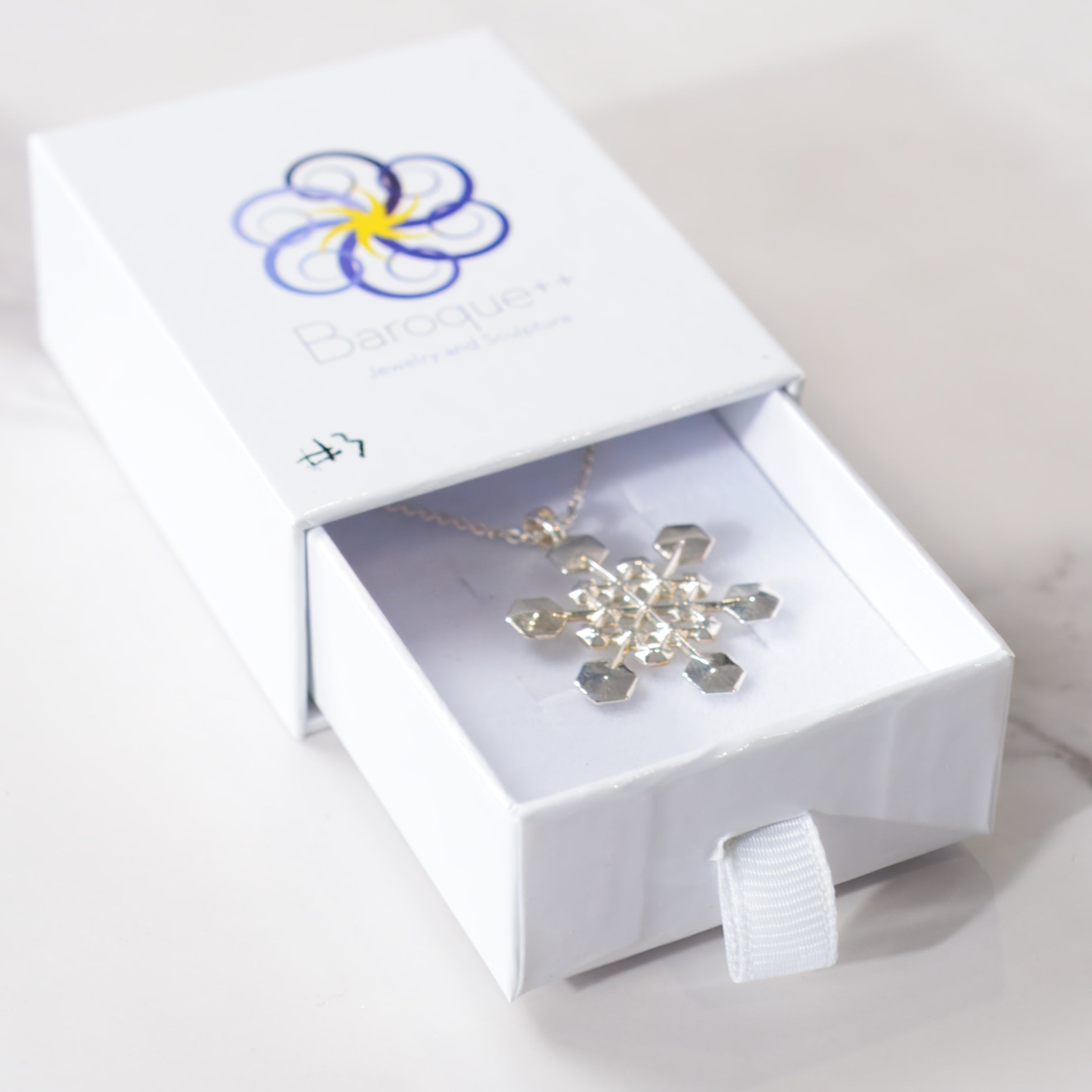 Sterling Silver Snowflake Pendant No. 4