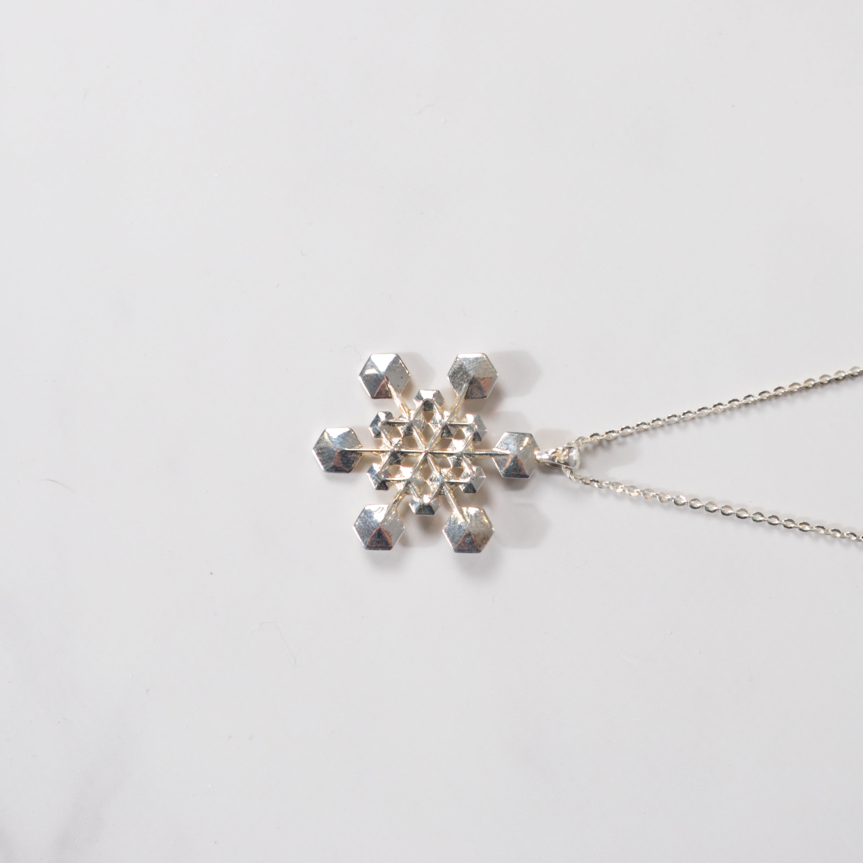 Sterling Silver Snowflake Pendant No. 3