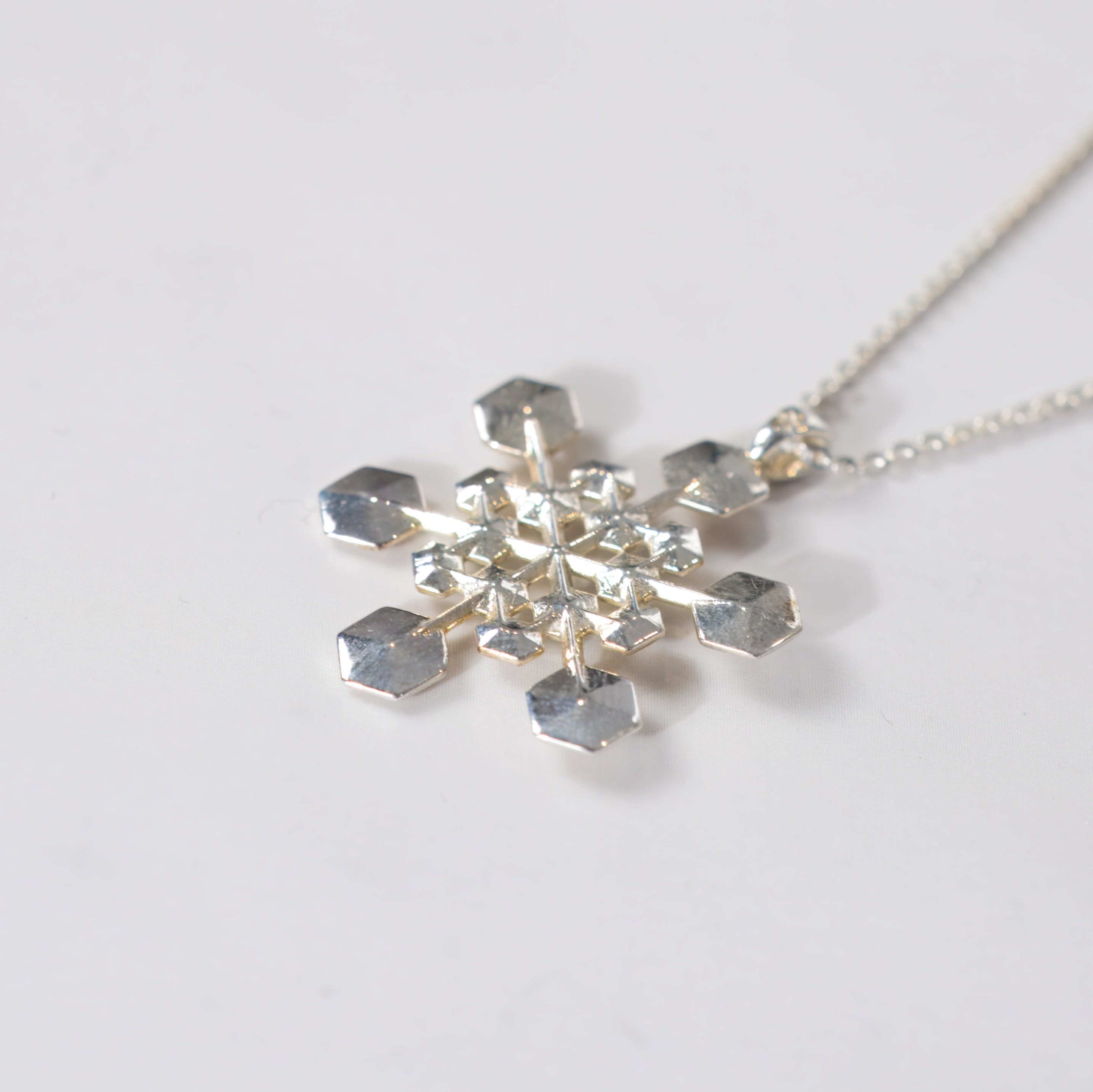 Sterling Silver Snowflake Pendant No. 3
