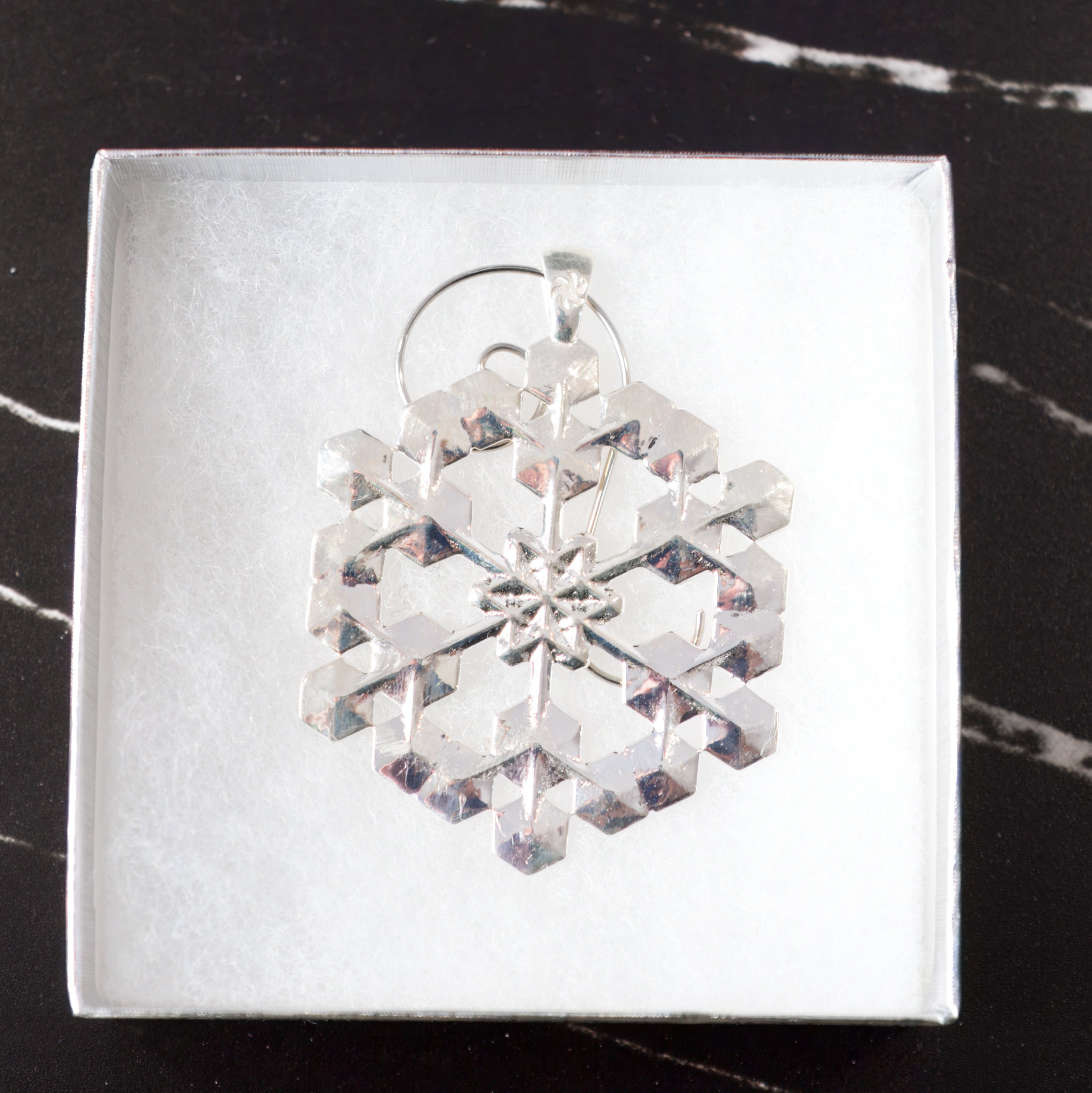 Snowflake Ornament Sterling Silver 2 in. No. 1