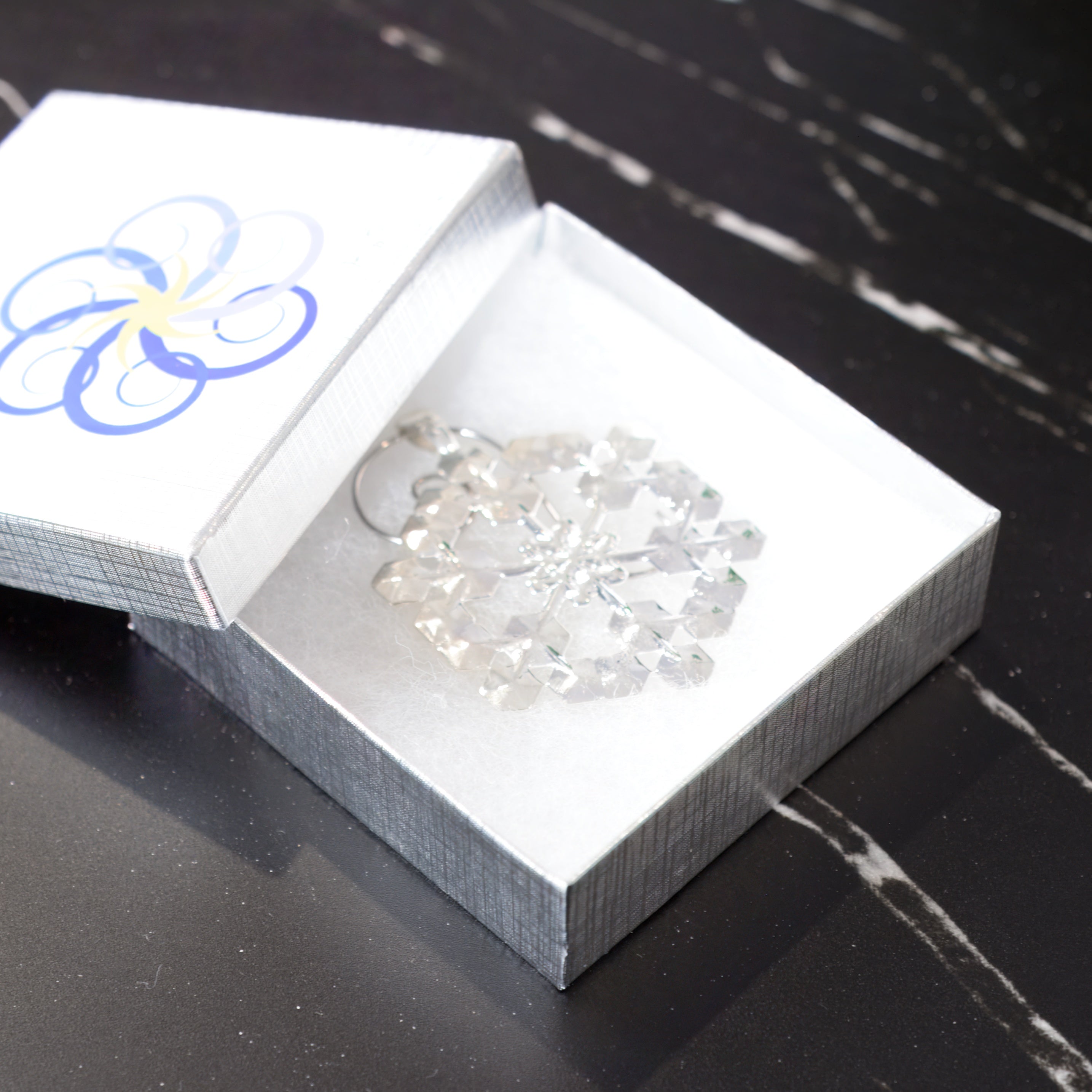 Snowflake Ornament Sterling Silver 2 in. No. 1