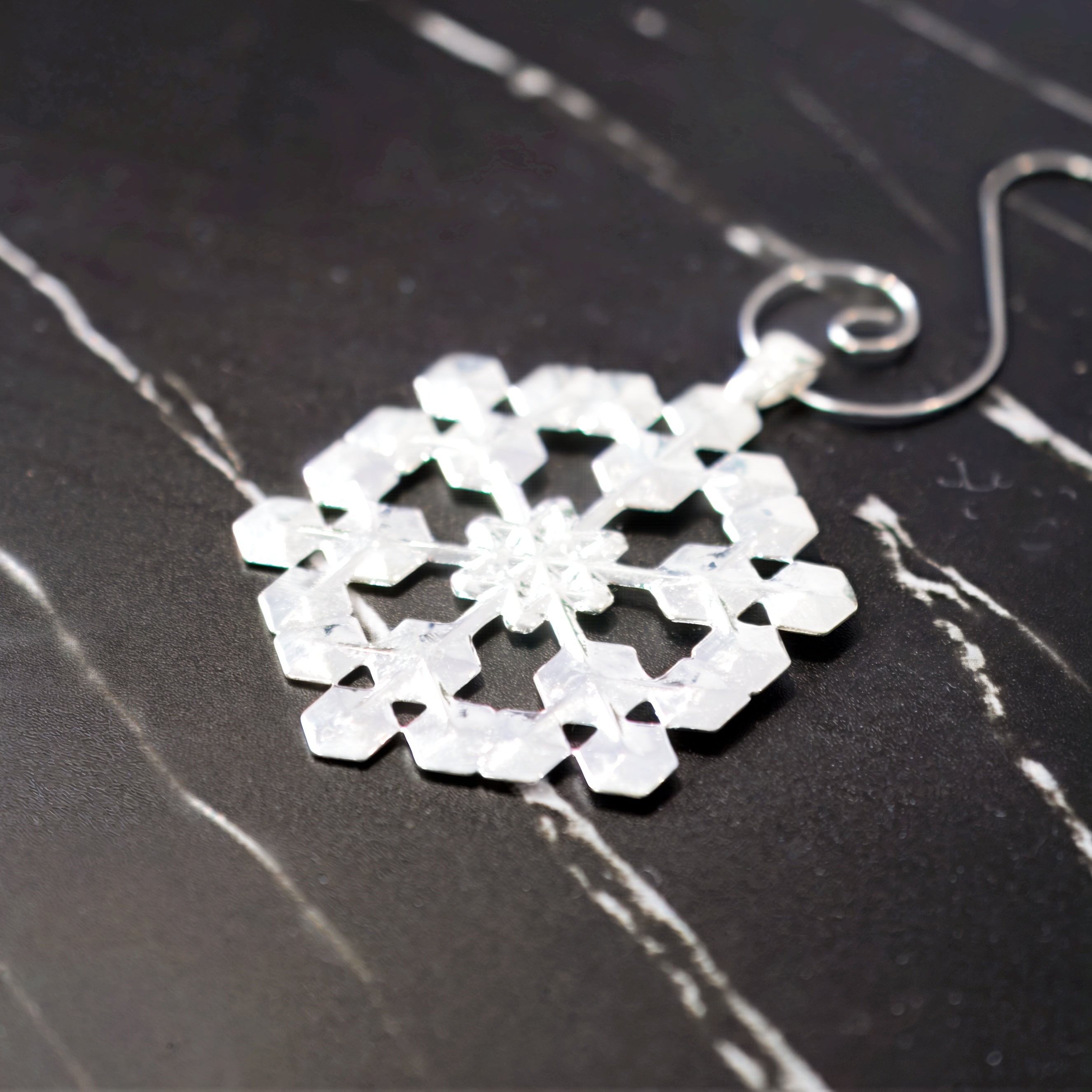Snowflake Ornament Sterling Silver 2 in. No. 1
