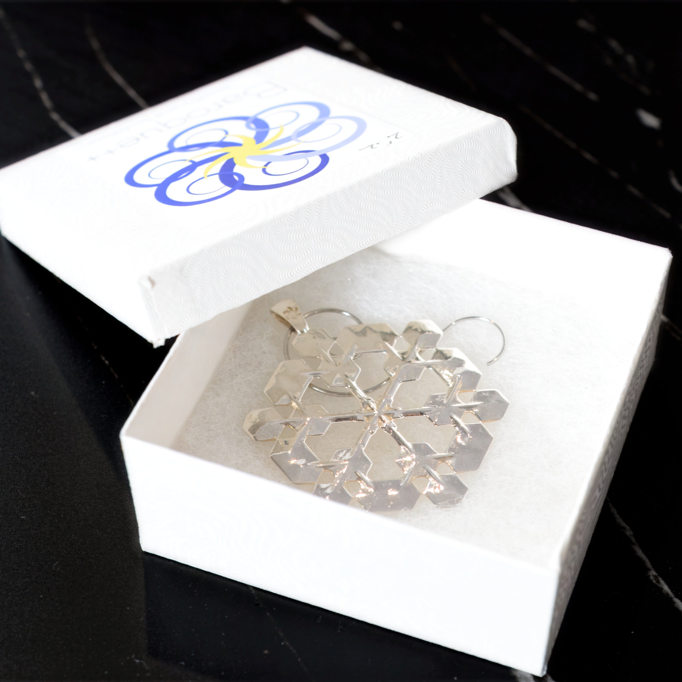 Snowflake Ornament Sterling Silver 2 in. No. 2