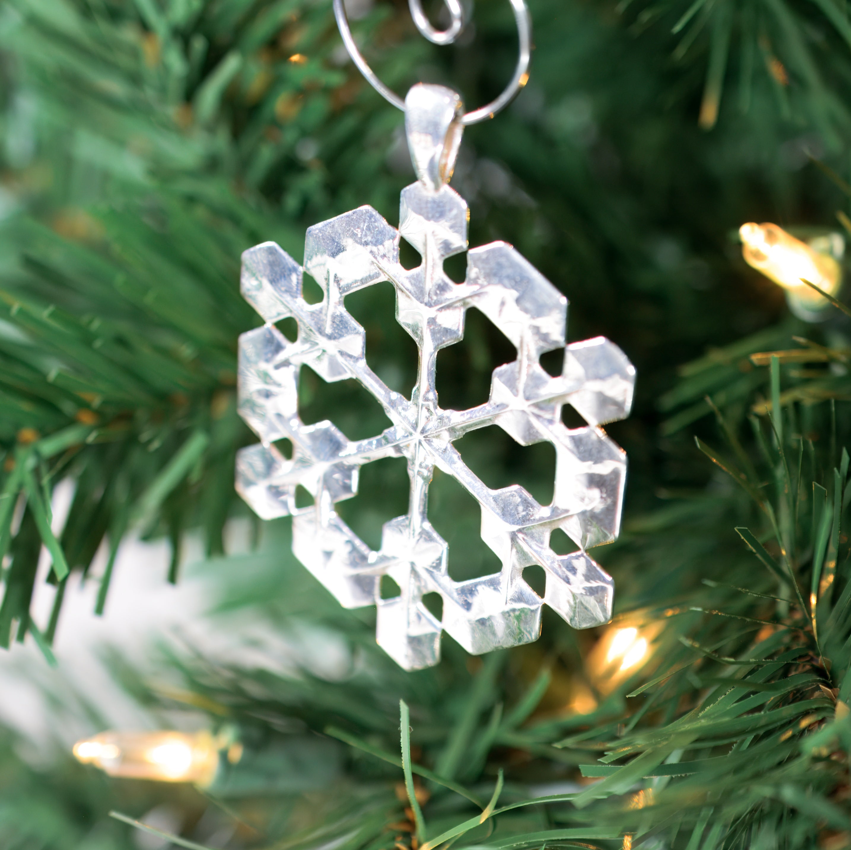 Snowflake Ornament Sterling Silver 2 in. No. 2