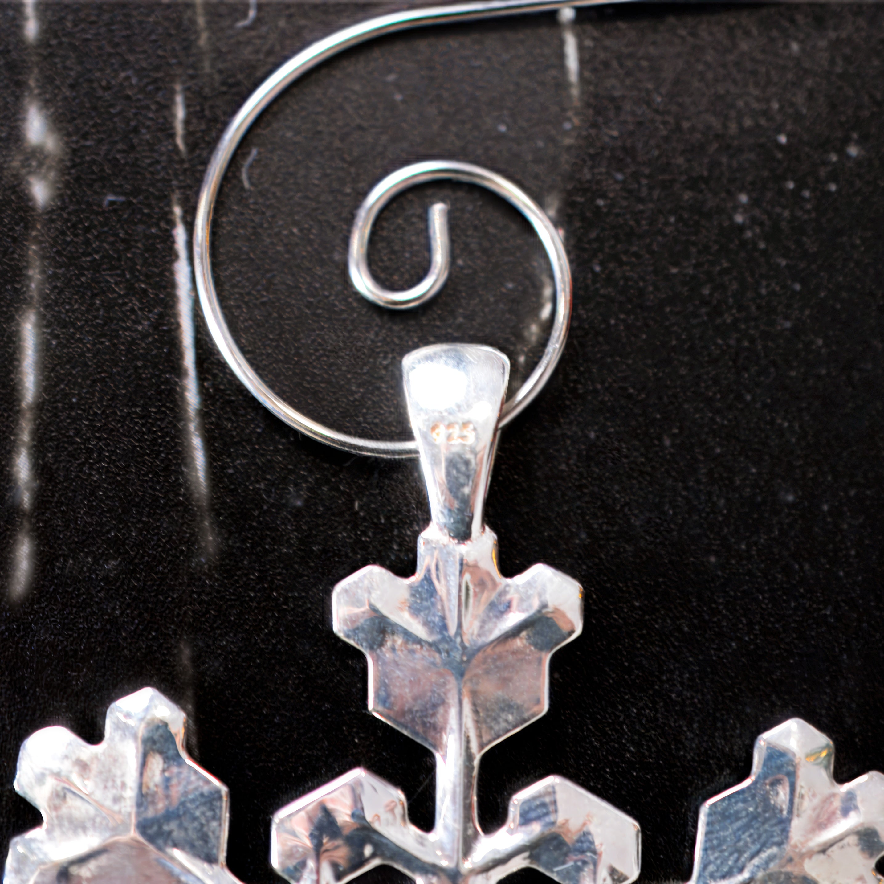 Snowflake Ornament Sterling Silver 2 in. No. 3