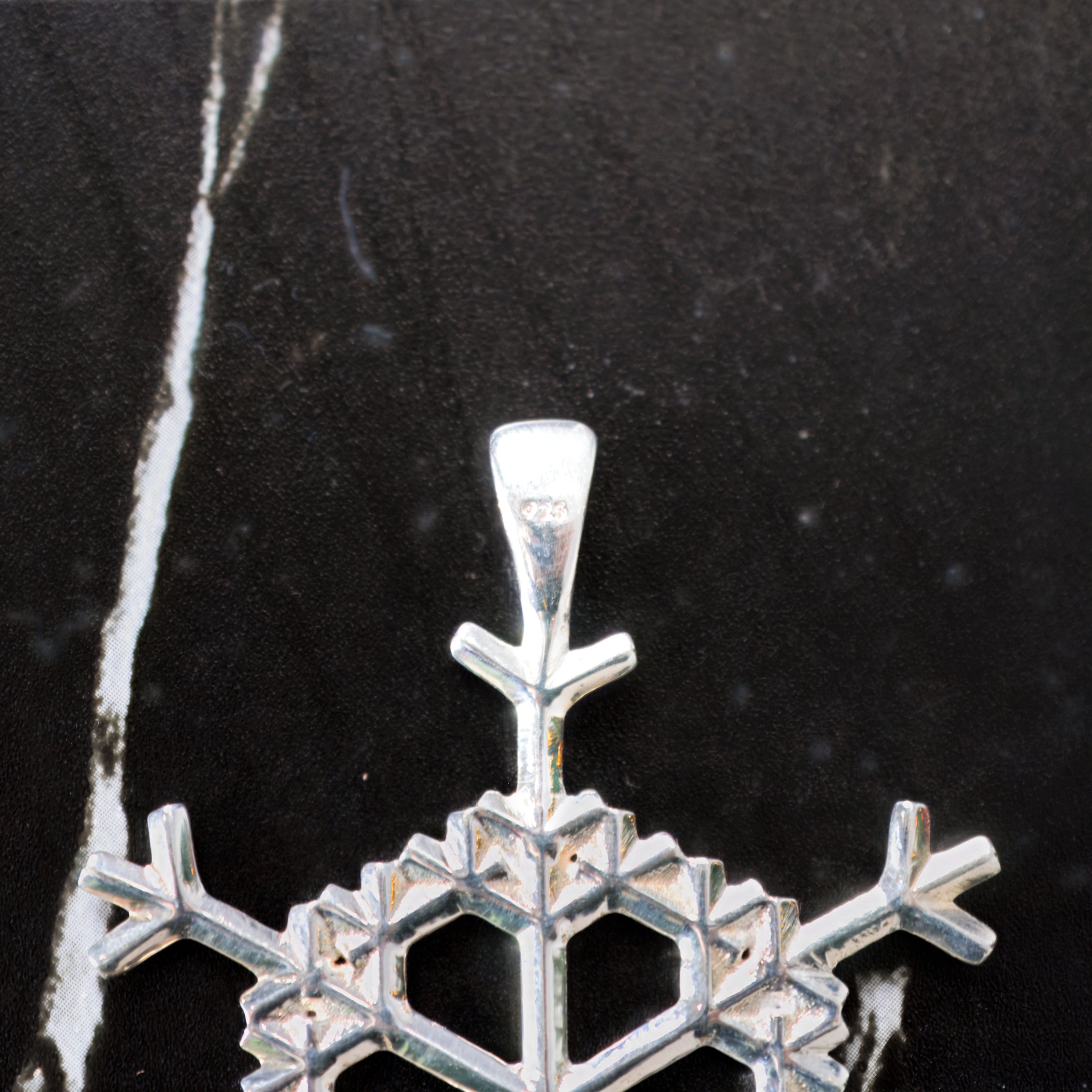 Snowflake Ornament Sterling Silver 2 in. No. 4