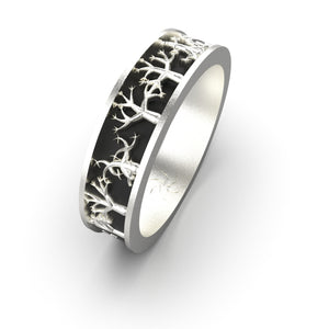 Dancing Fronds Eternity Band