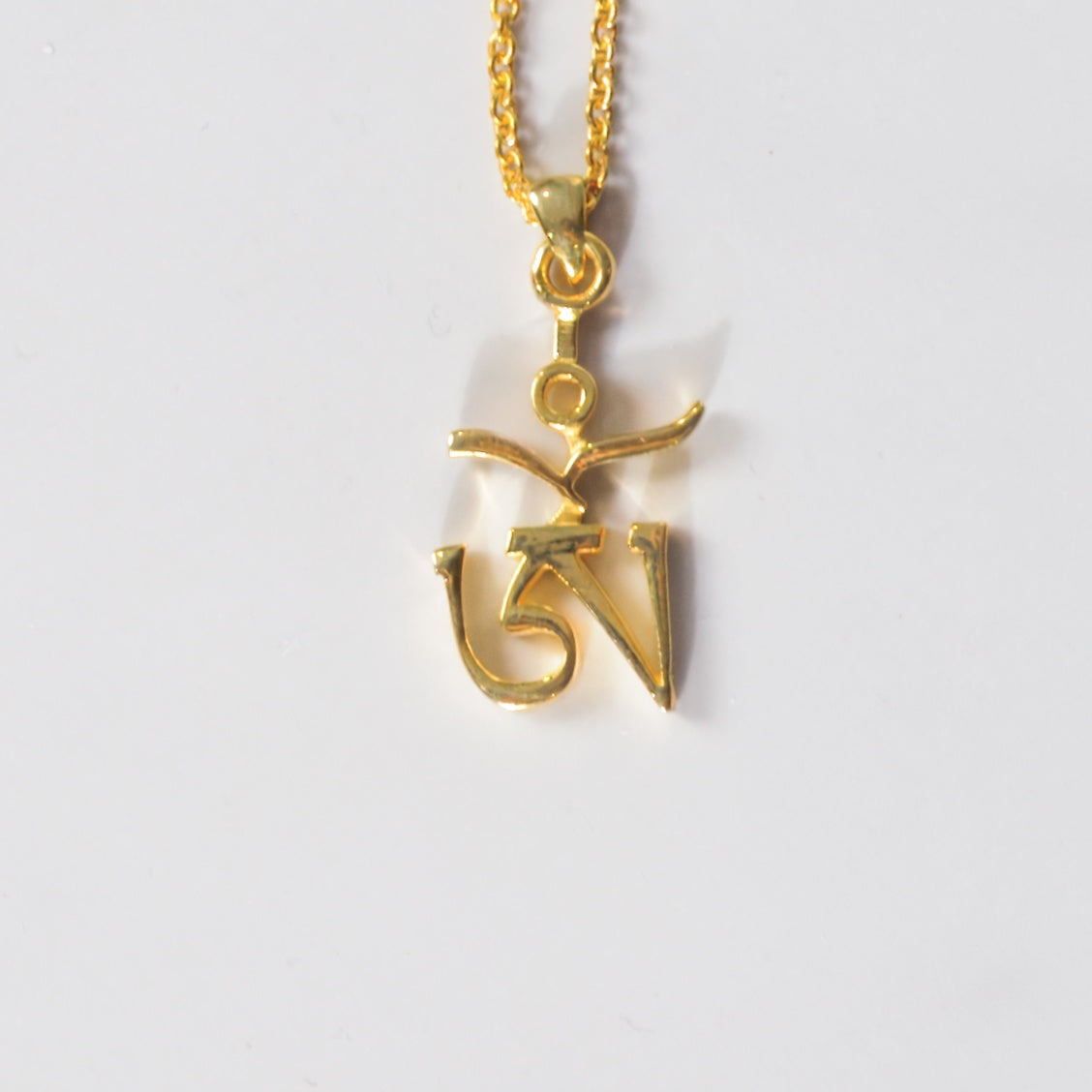 Tibetan Om Pendant, alternate view