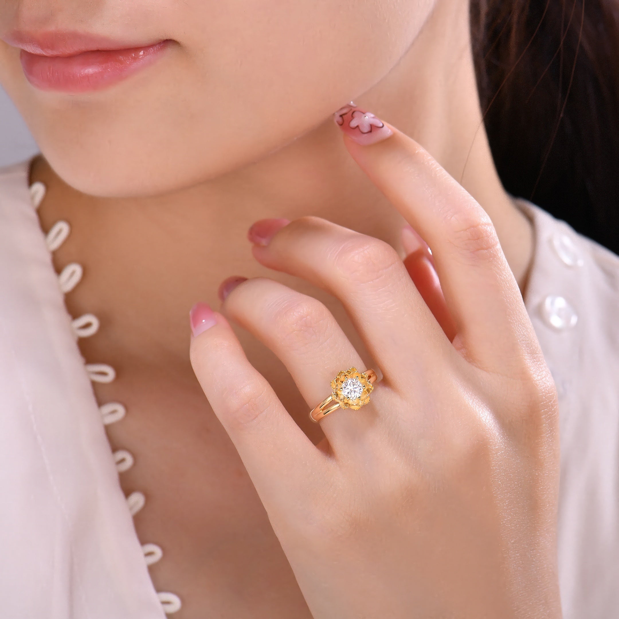 Lotus Ring Gold